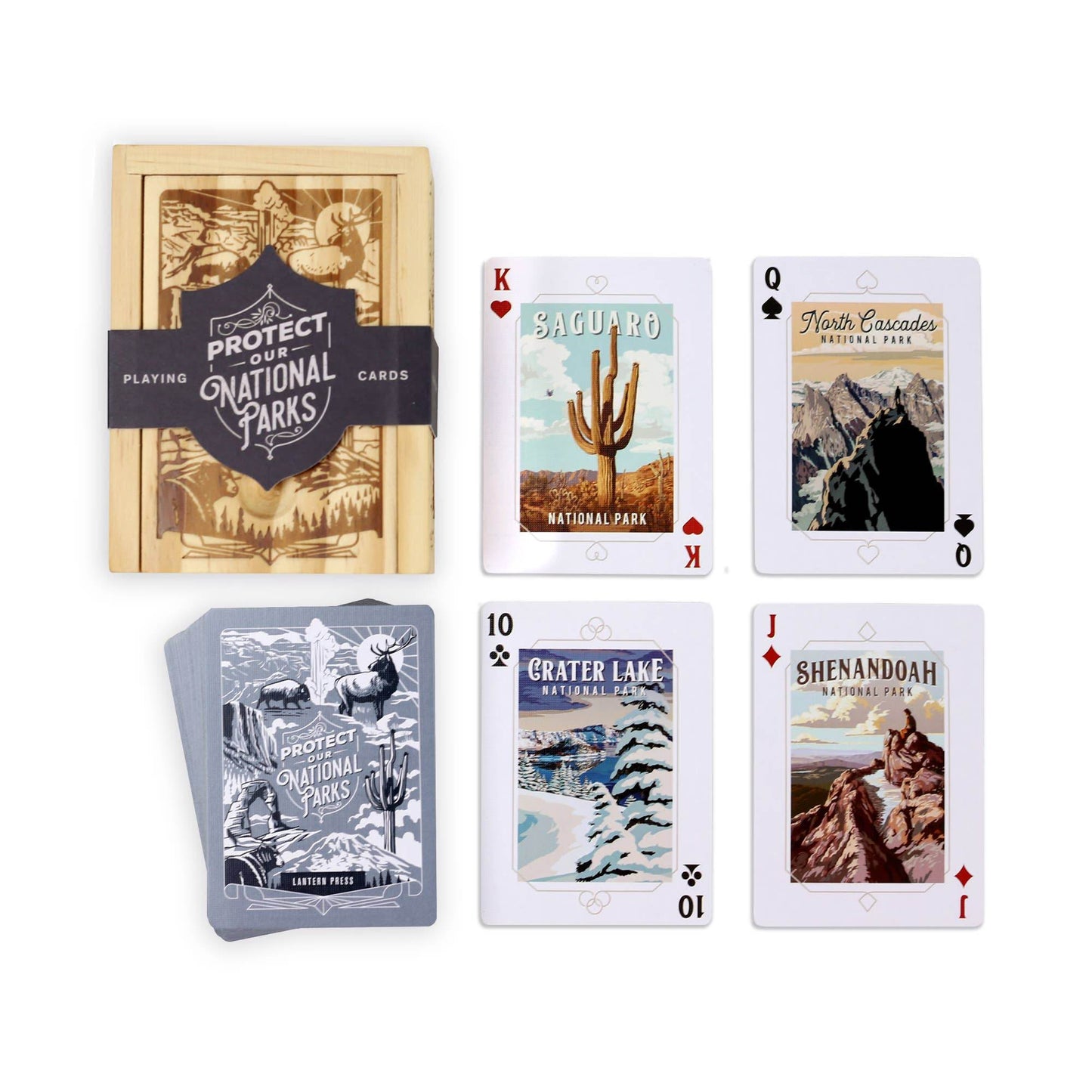 Protect Our National Parks - Playing Cards Wood Box Set - SAUVAGE ZSA™