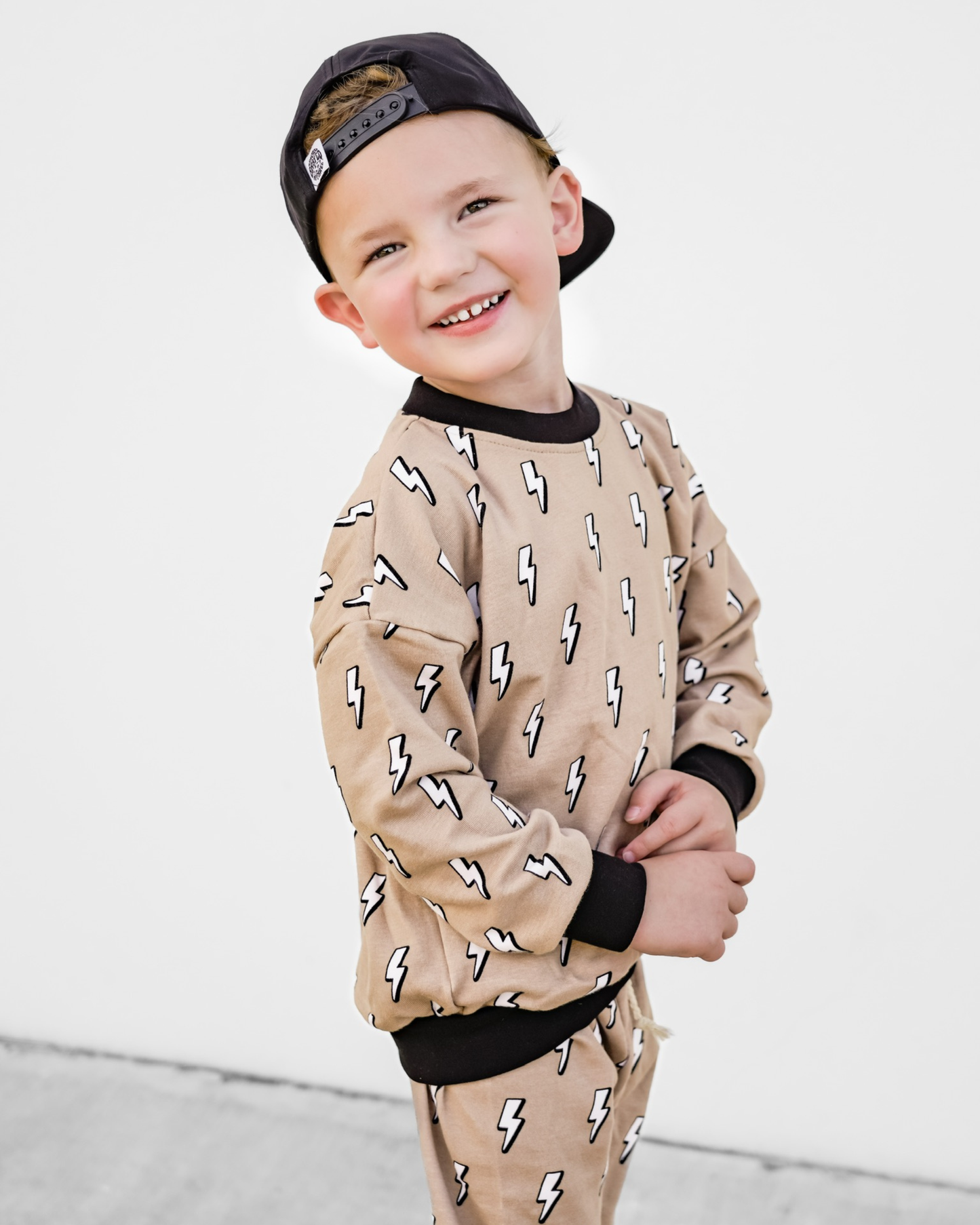 Kids Jogger Set with Lightning Bolts