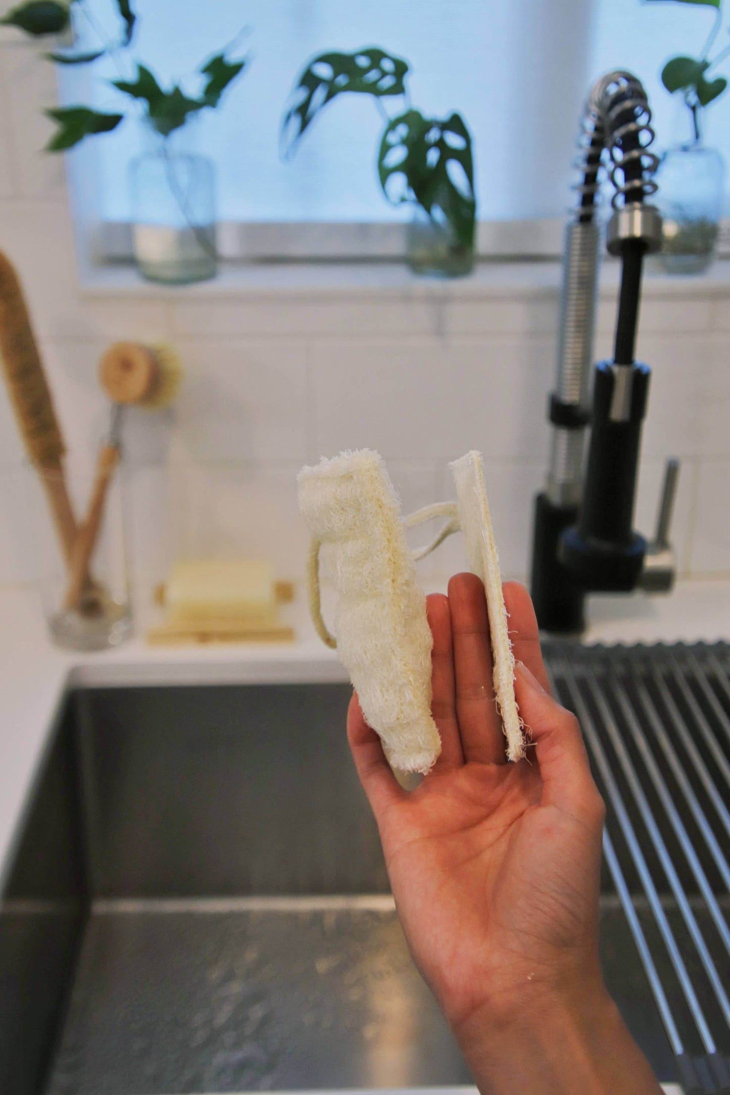 Compostable Loofah Dish Sponge: 3 Pack/Double Layer - SAUVAGE ZSA™