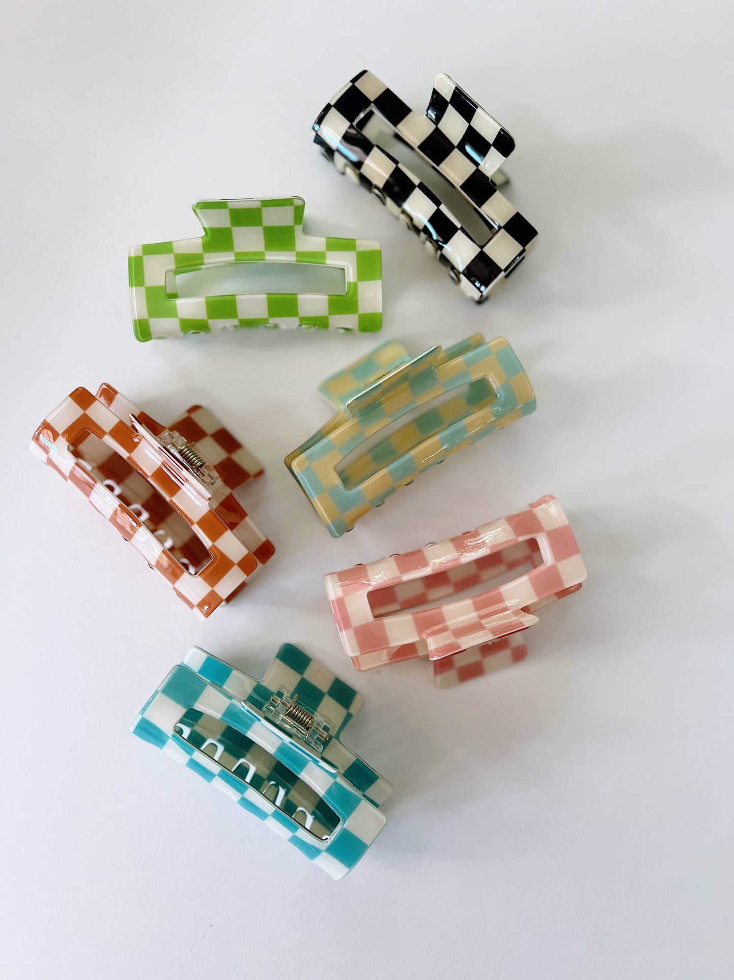 Checkered Print Hair Claw - SAUVAGE ZSA™