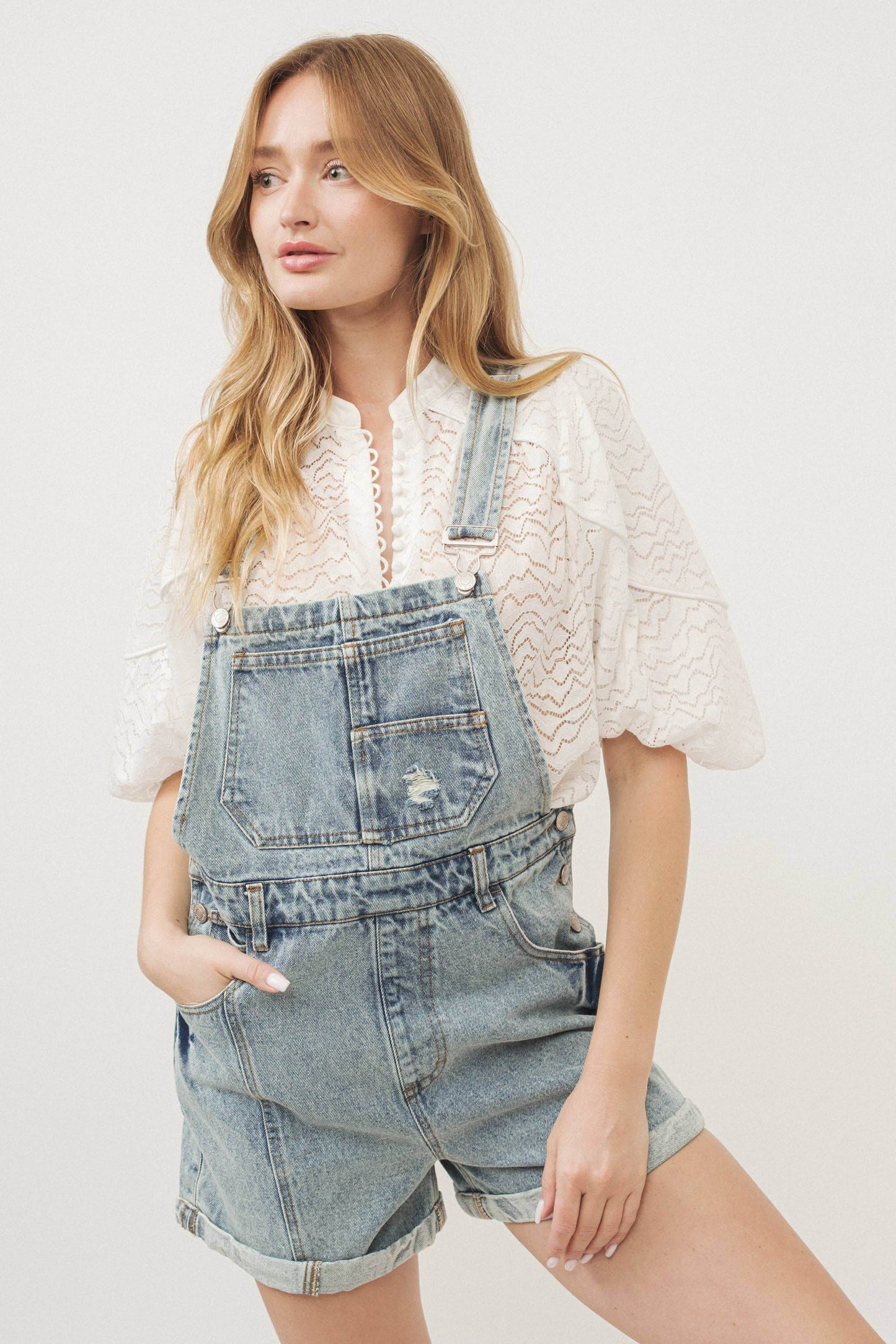 Denim Overall Shorts - SAUVAGE ZSA™