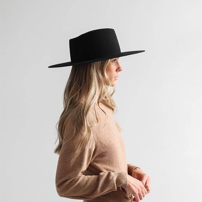 Wide Brim Triangle Crown Felt Hat - SAUVAGE ZSA™