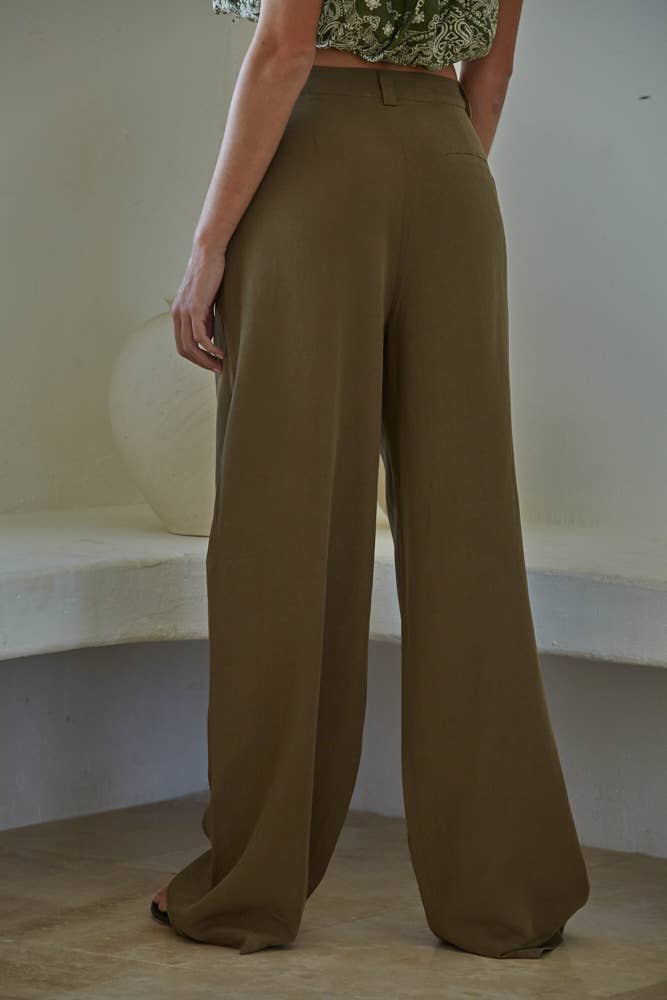 Tencel & Linen High Rise Trousers