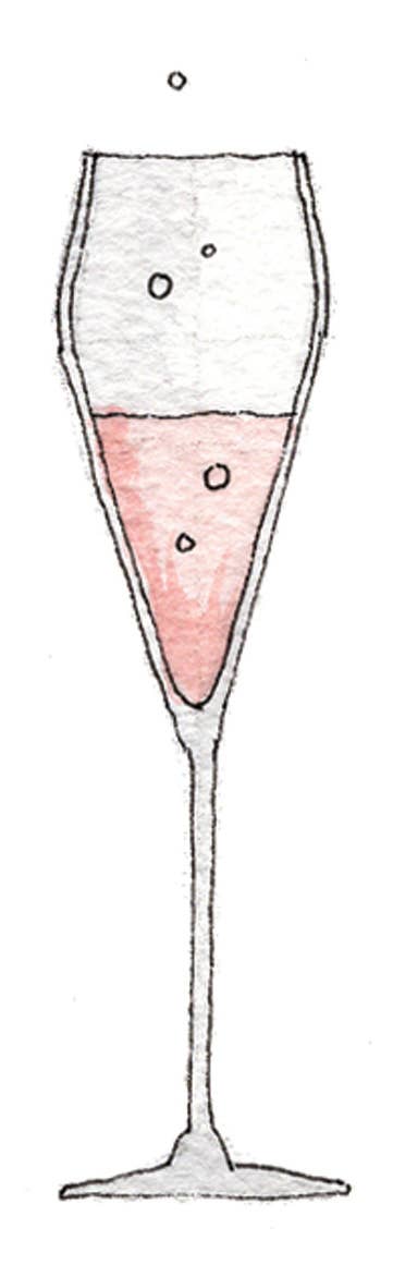 Eco Gift Tags with Watercolor Champagne Glasses