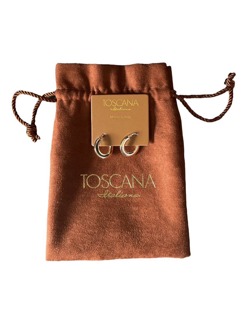 Italian Rose Gold Hoops - SAUVAGE ZSA™