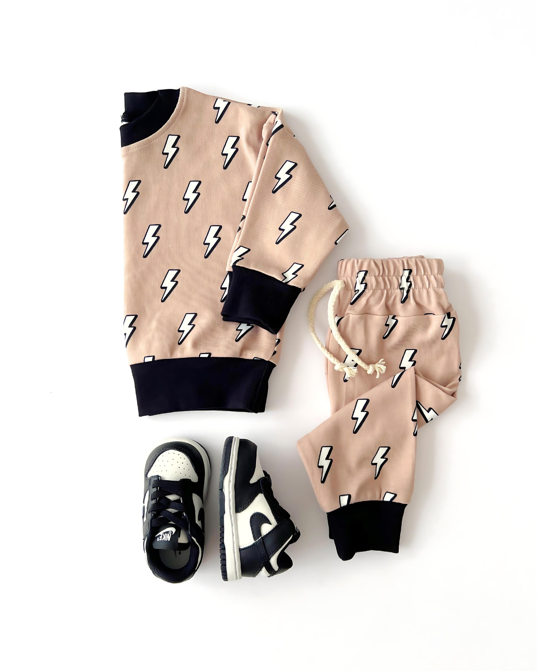 Kids Jogger Set with Lightning Bolts