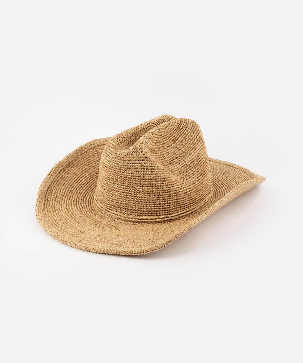 Packable Straw Cowboy Hat - SAUVAGE ZSA™