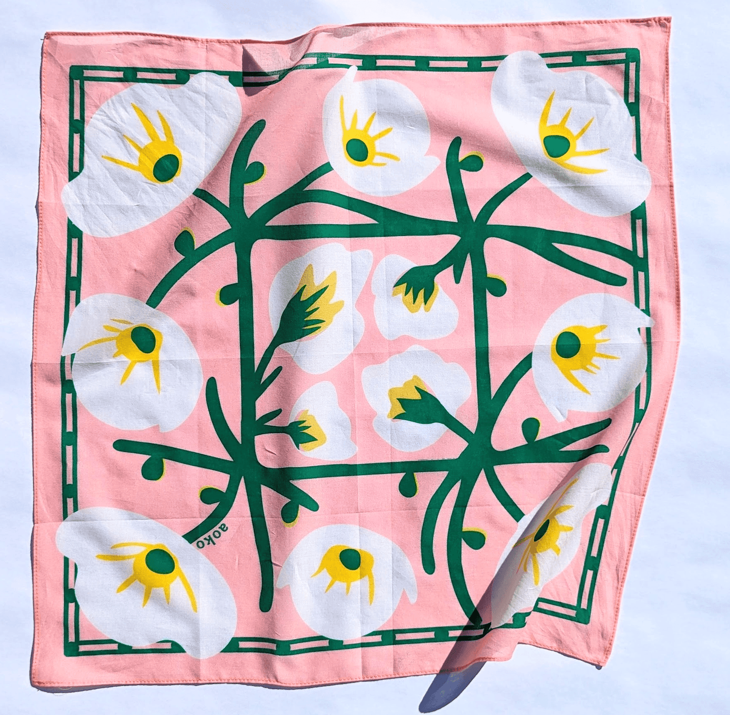 100% Cotton Bandana - Aziza (Pink) - SAUVAGE ZSA™