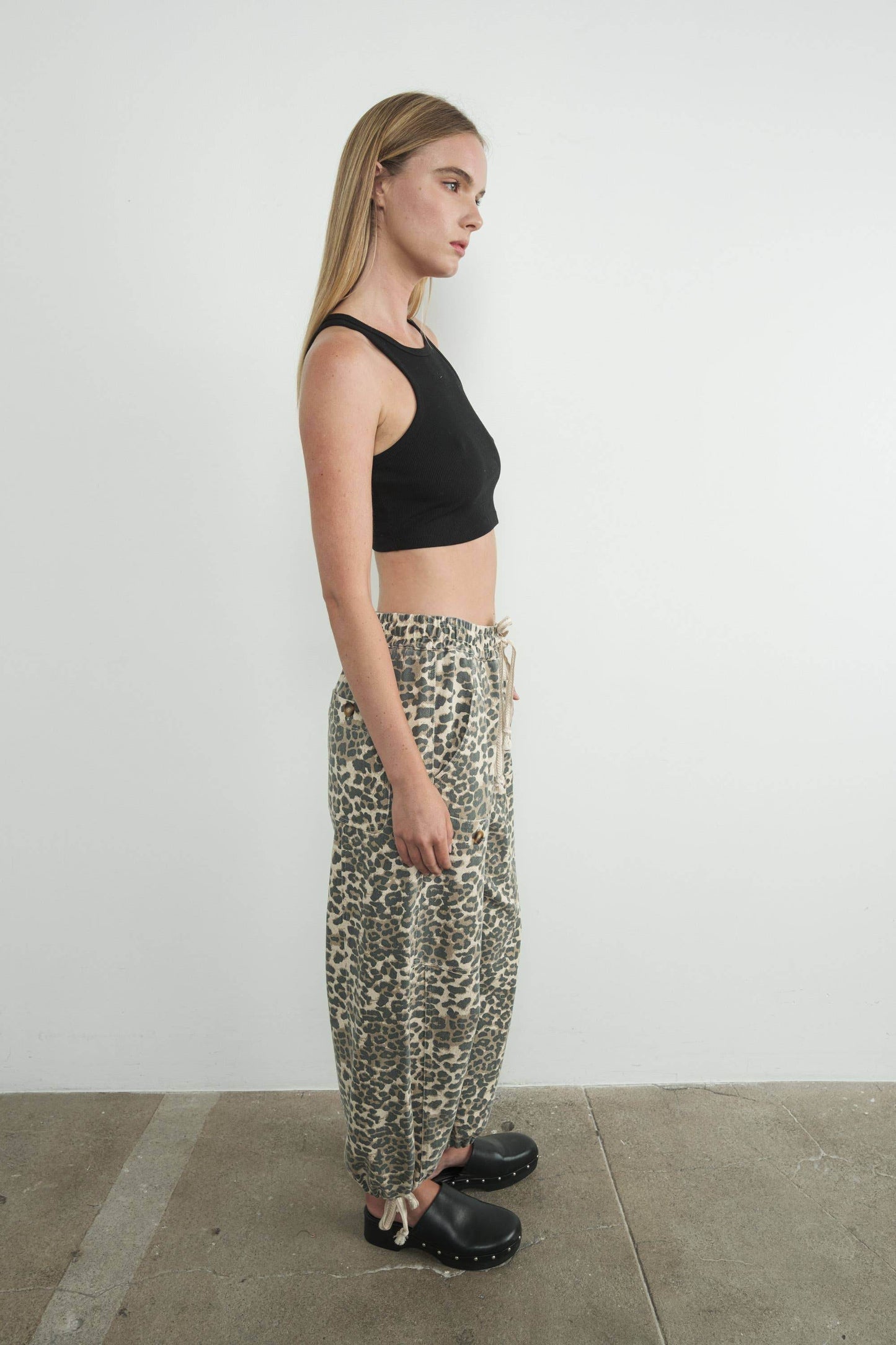 LEOPARD PRINT RELAXED FIT PULL-ON PANTS - SAUVAGE ZSA™