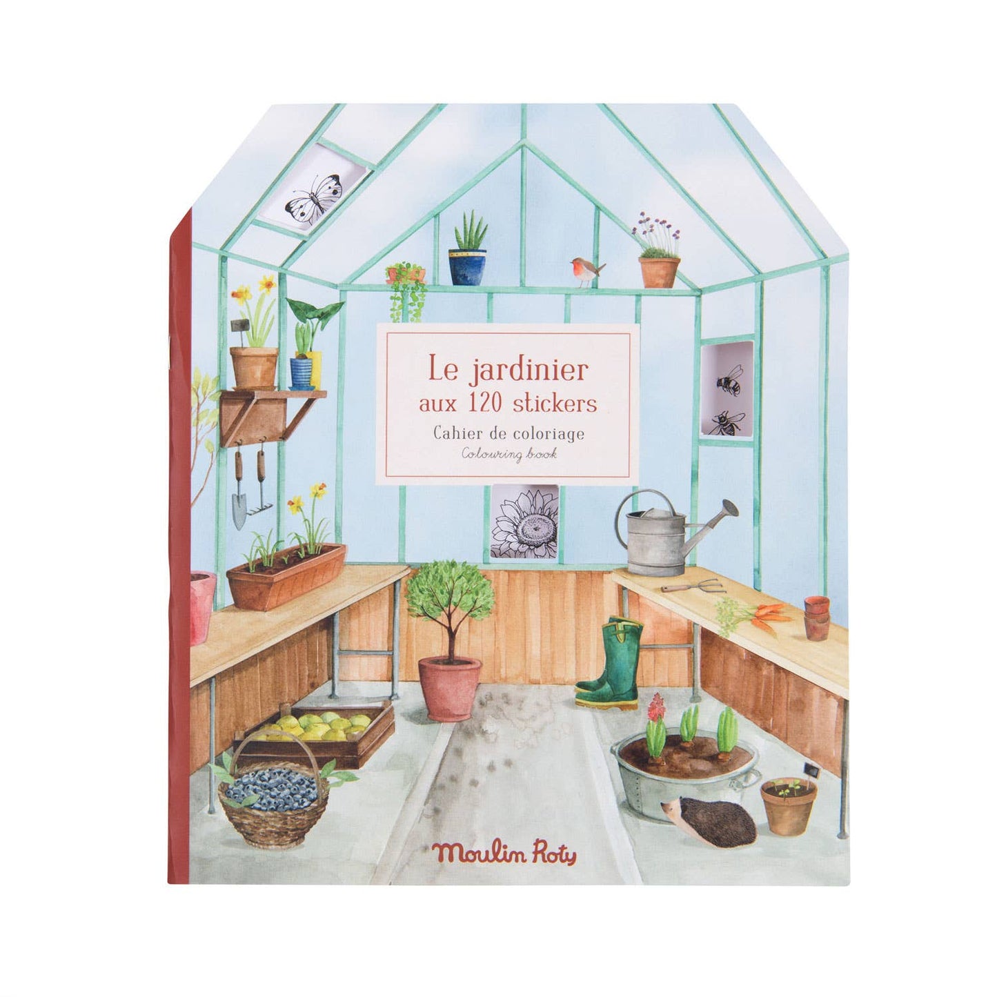 Garden Theme Coloring Book & Stickers