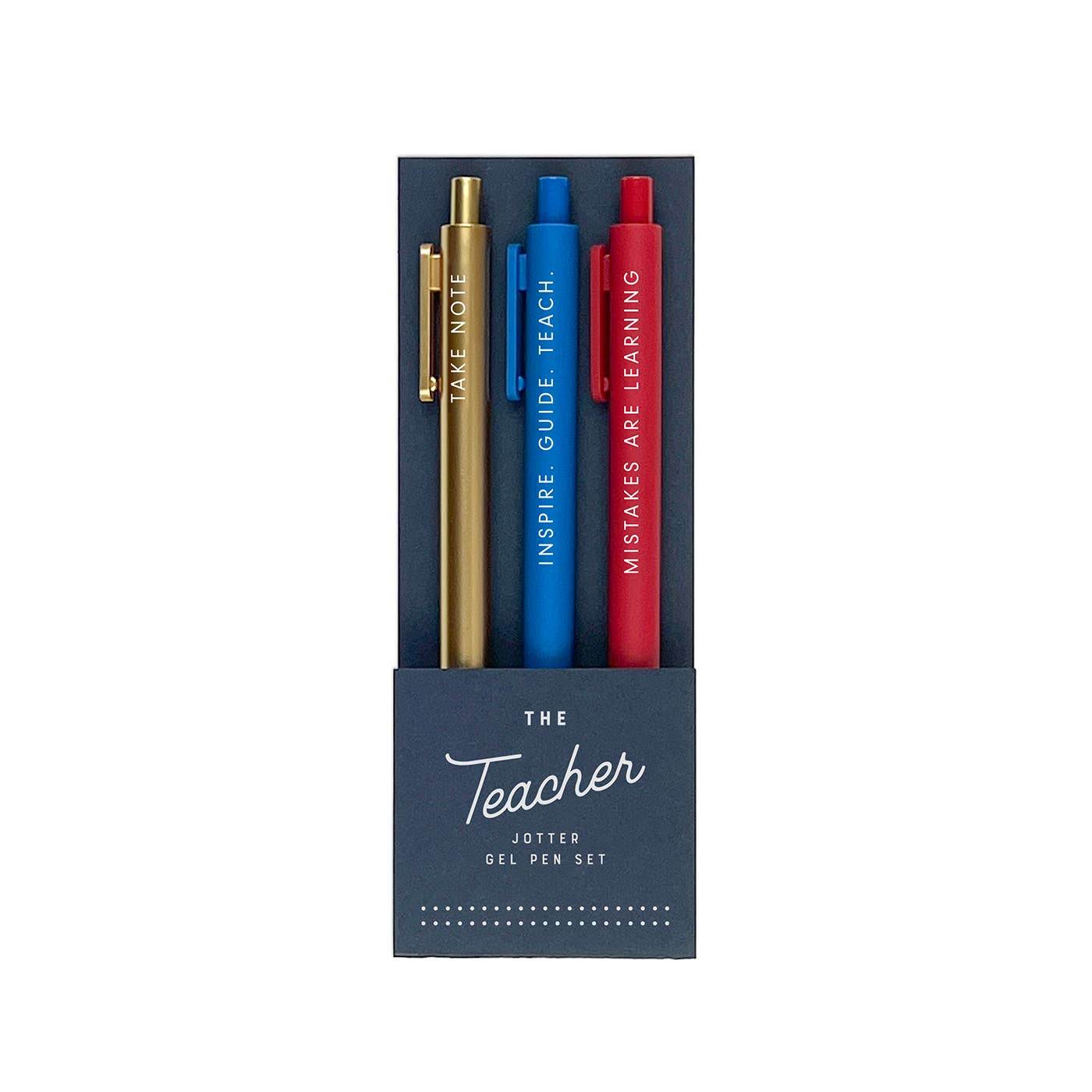 The Teacher Jotter Gel Pen: Set of 3 - SAUVAGE ZSA™