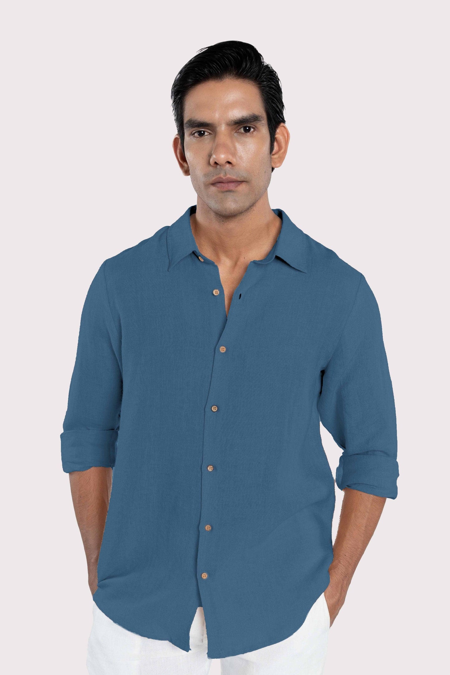 Linen Collared Shirt