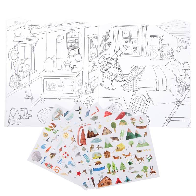 Coloring Book & Stickers - Explorer Theme - SAUVAGE ZSA™