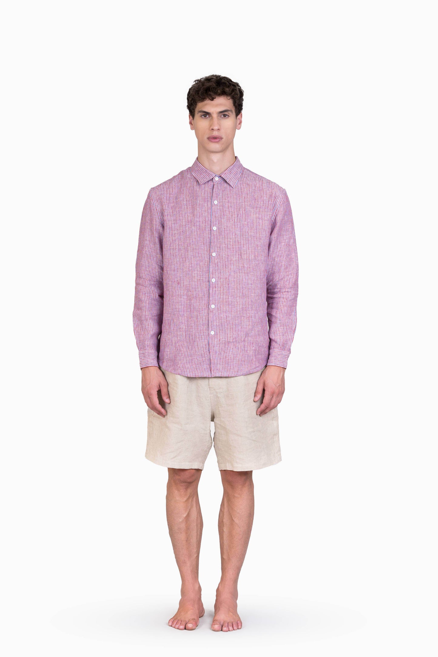 Striped Linen Shirt - SAUVAGE ZSA™