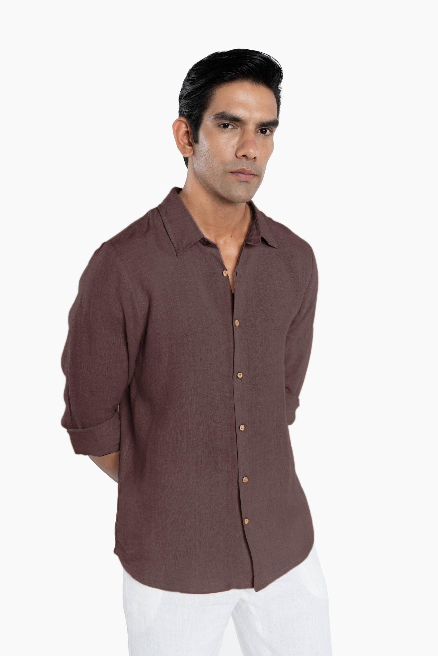 Linen Collared Shirt - SAUVAGE ZSA™