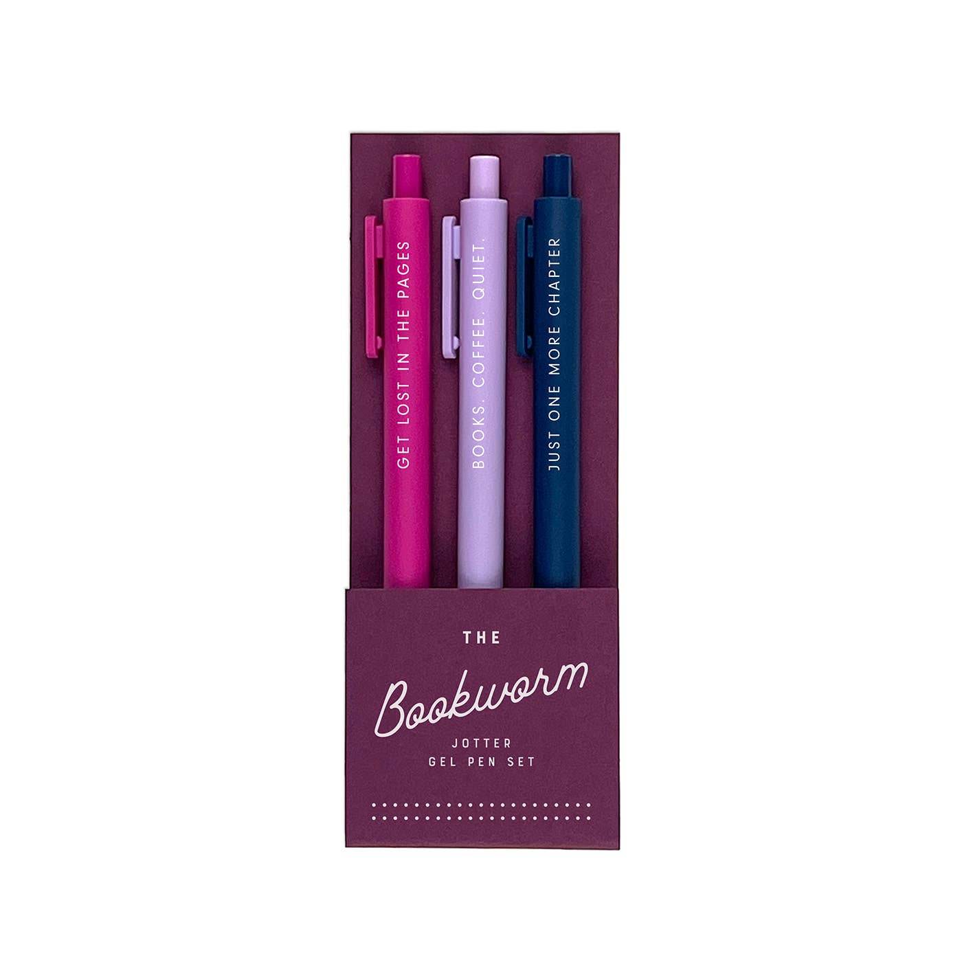 The Bookworm Jotter Gel Pen: Set of 3 - SAUVAGE ZSA™