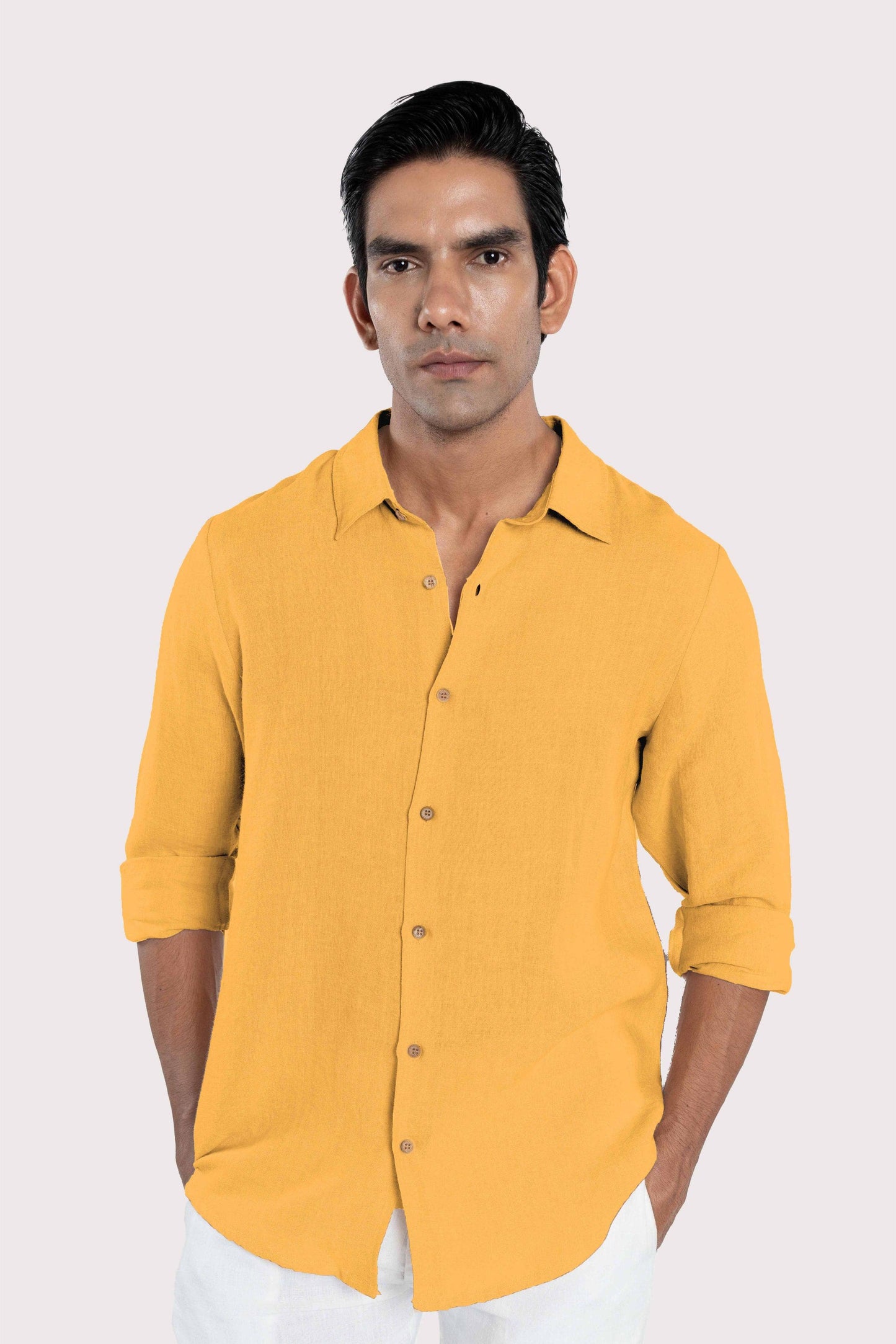 Linen Collared Shirt