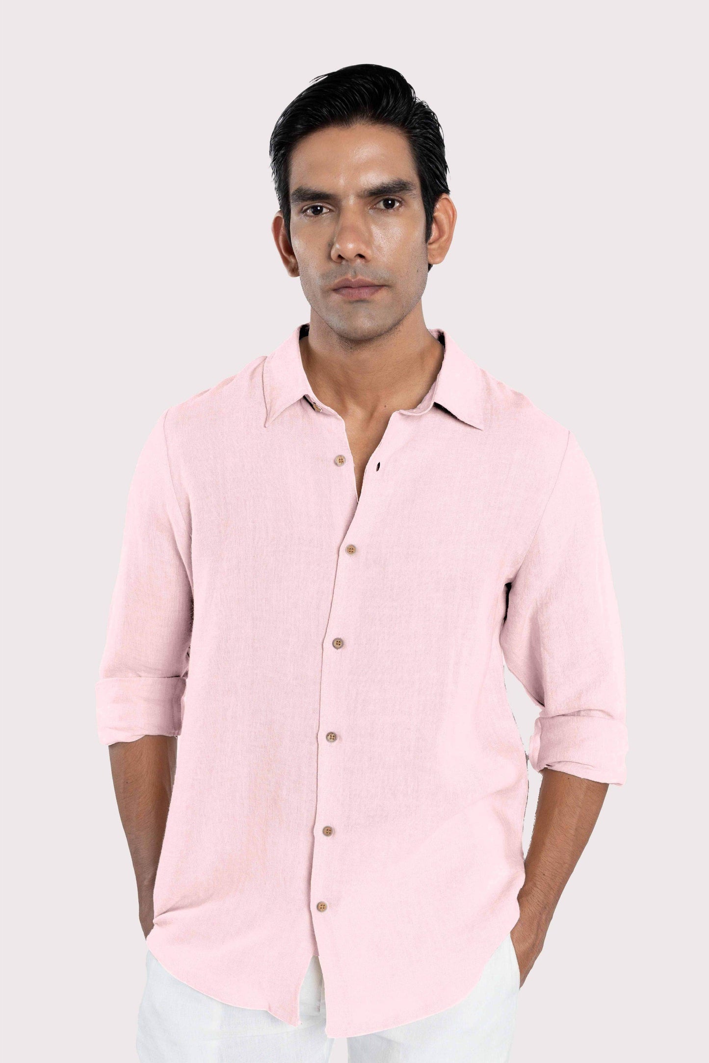 Linen Collared Shirt - SAUVAGE ZSA™
