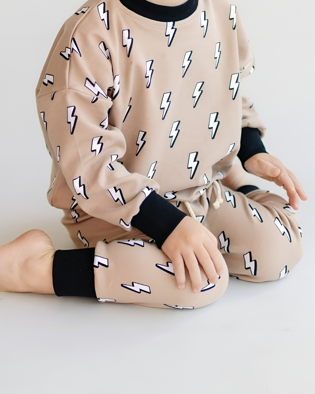 Kids Jogger Set with Lightning Bolts