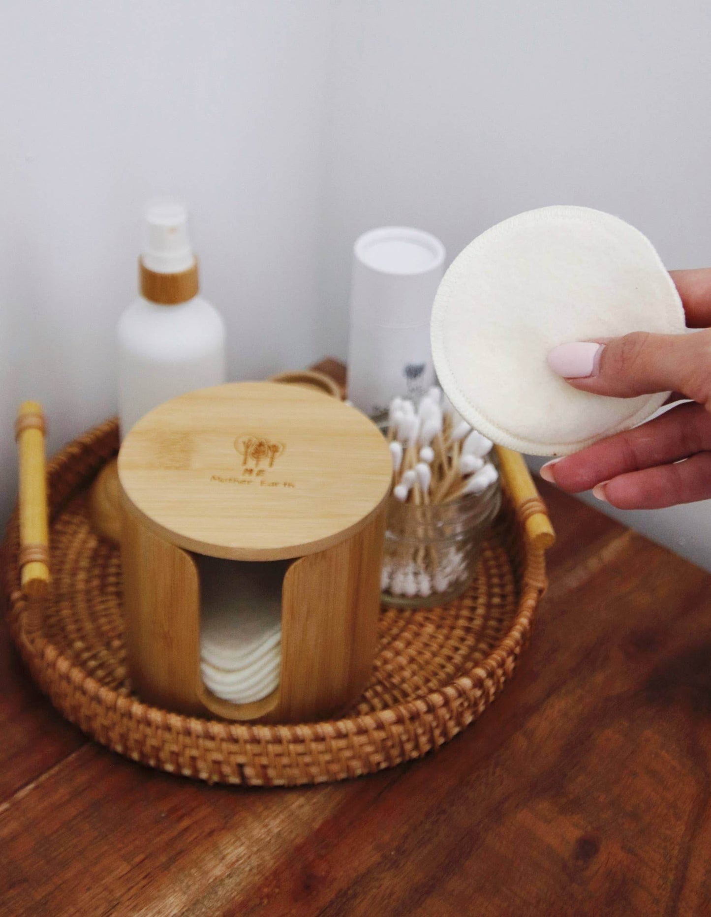 Bamboo Storage Box + Hemp Cotton Rounds | Zero Waste Beauty - SAUVAGE ZSA™