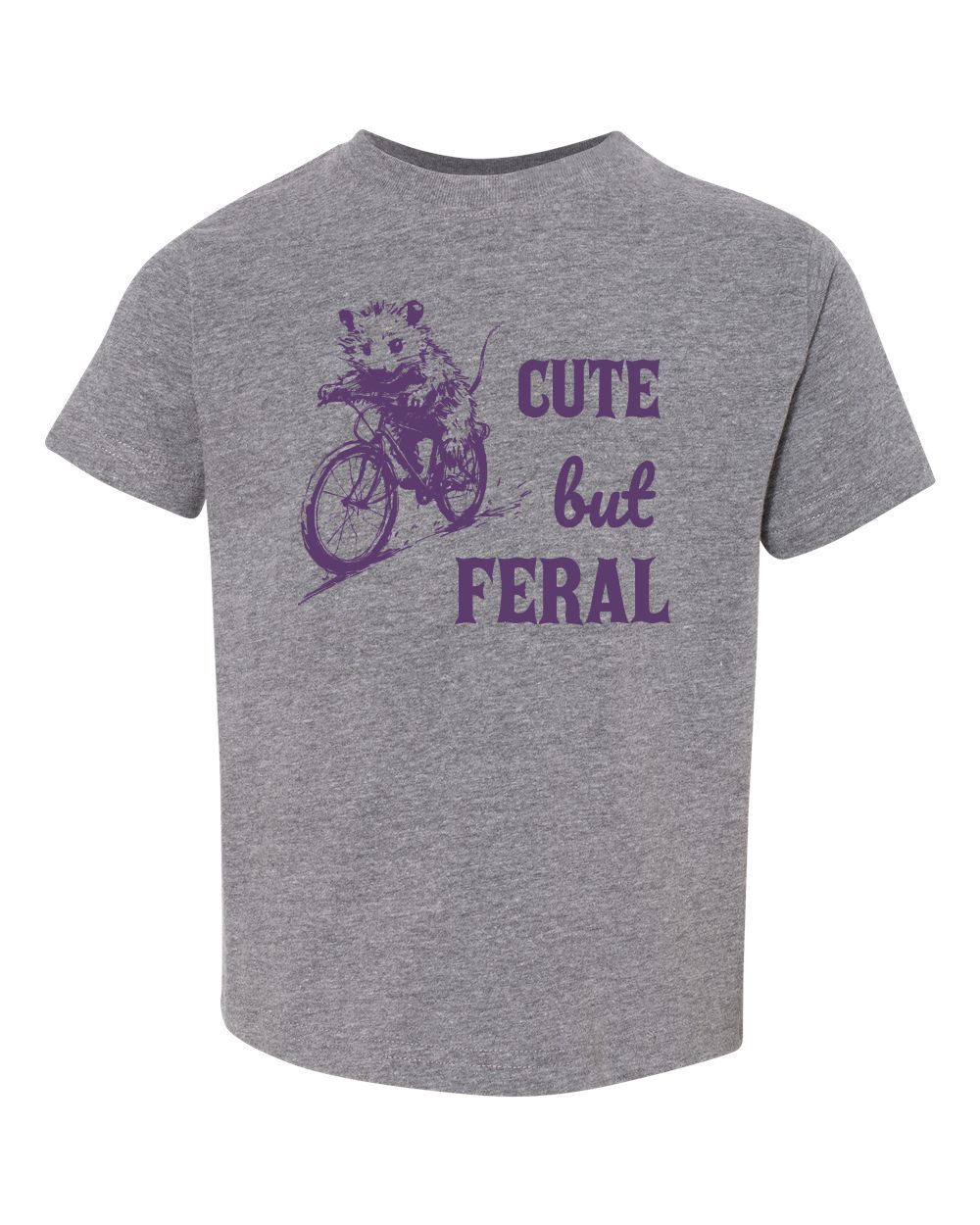 Cute but Feral Possum Bicycle Kids T-shirt