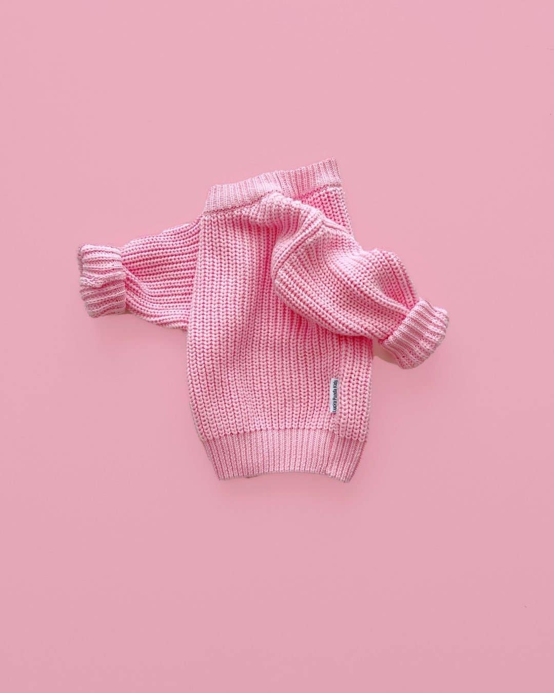 Chunky 100% Cotton Knit Kids Sweater
