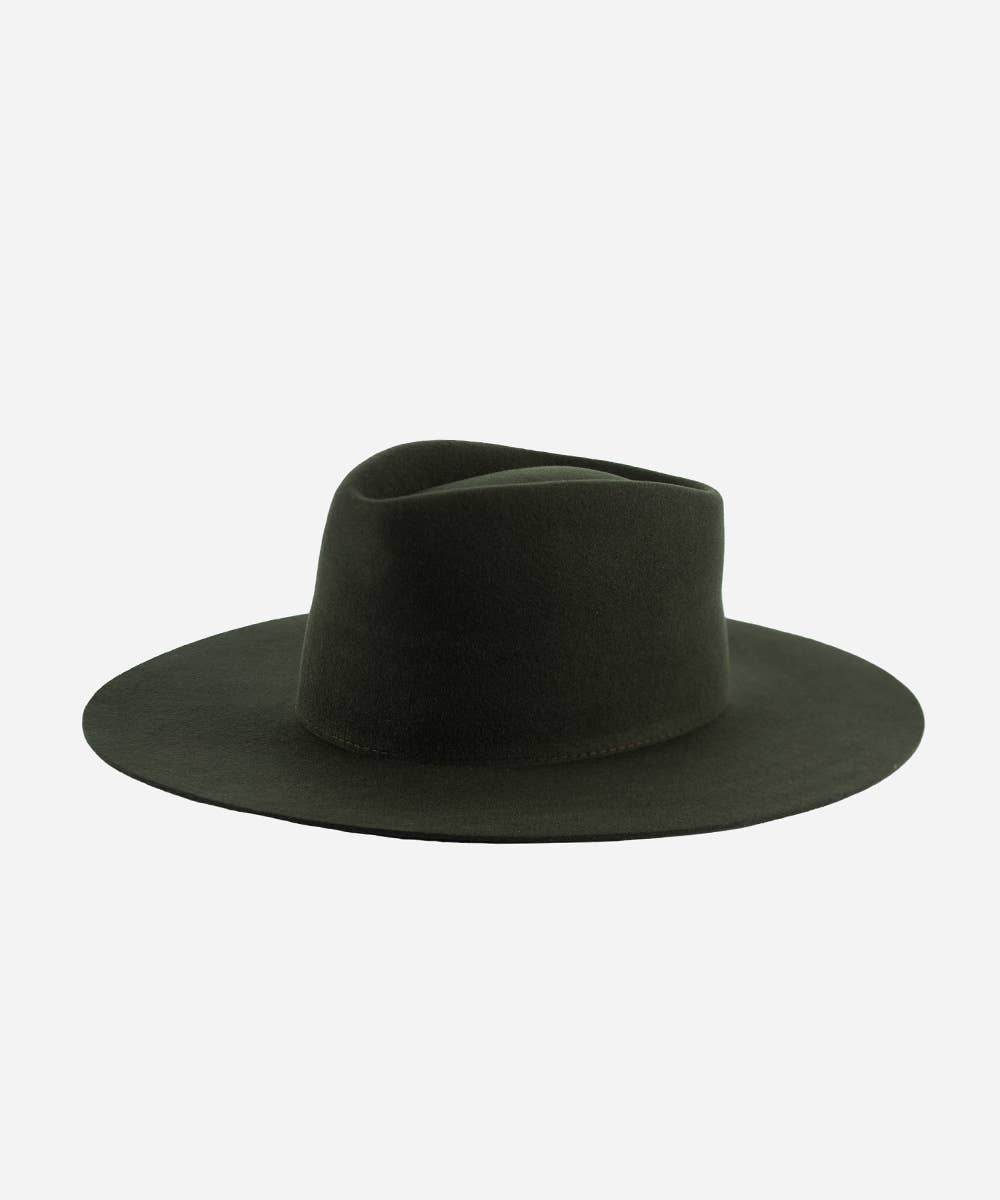 Wide Brim Triangle Crown Felt Hat - SAUVAGE ZSA™