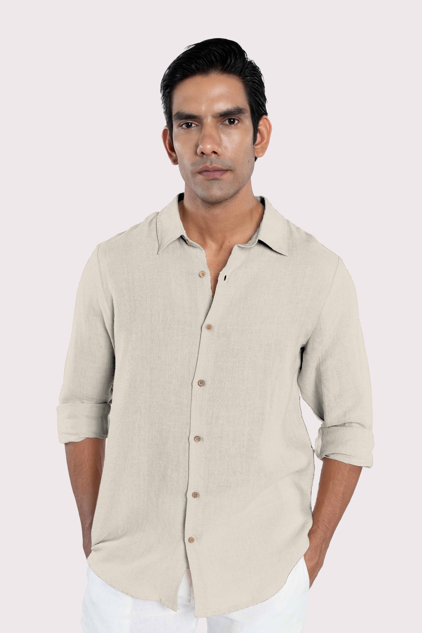 Linen Collared Shirt