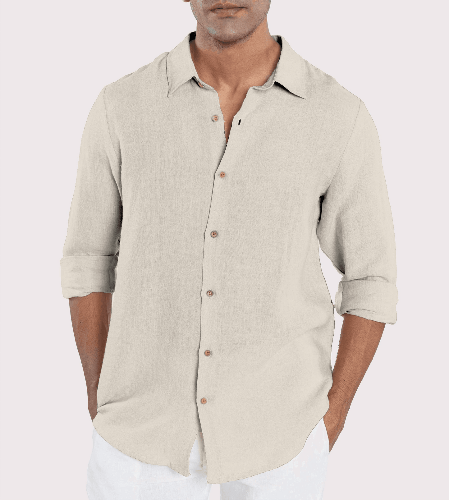 Linen Collared Shirt - SAUVAGE ZSA™