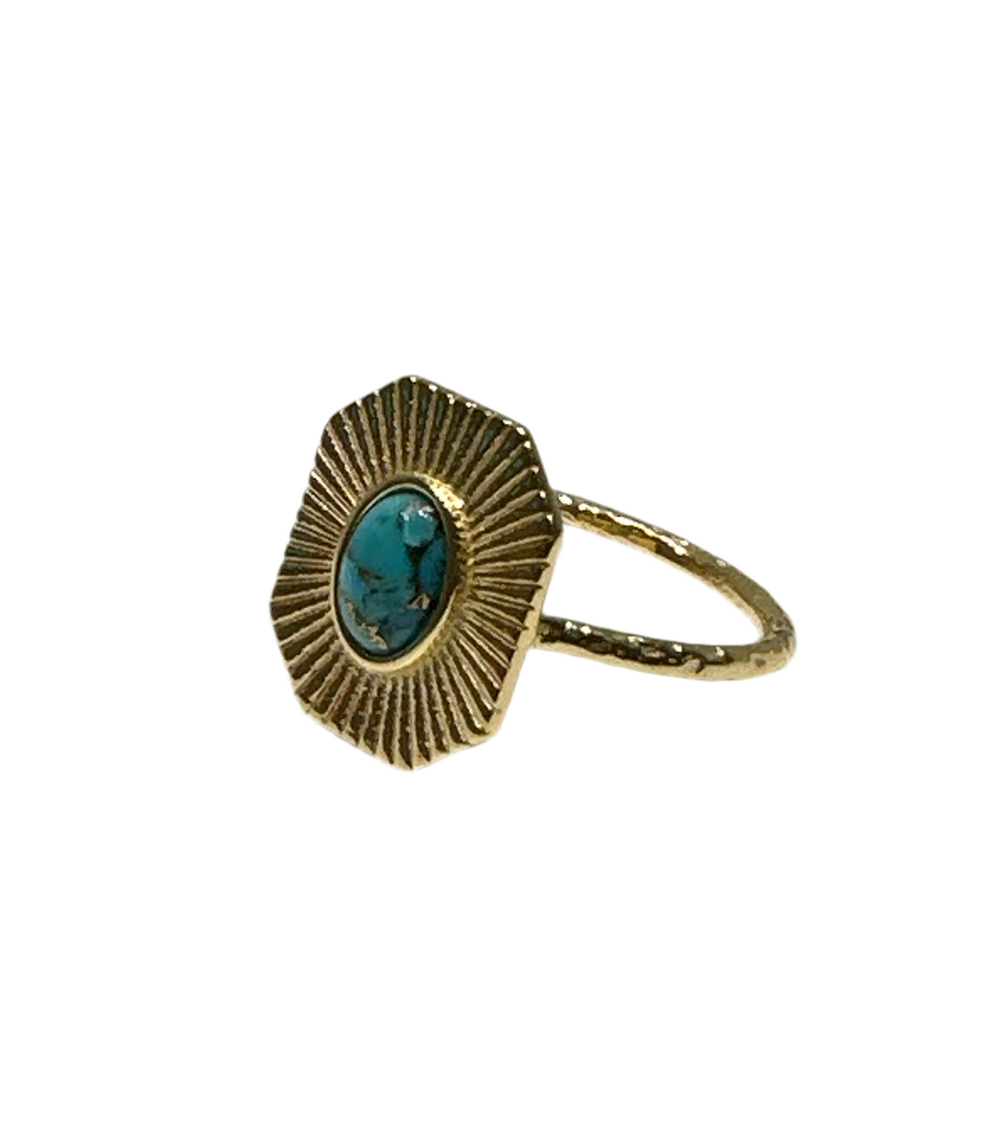Turquoise & Gold Ring