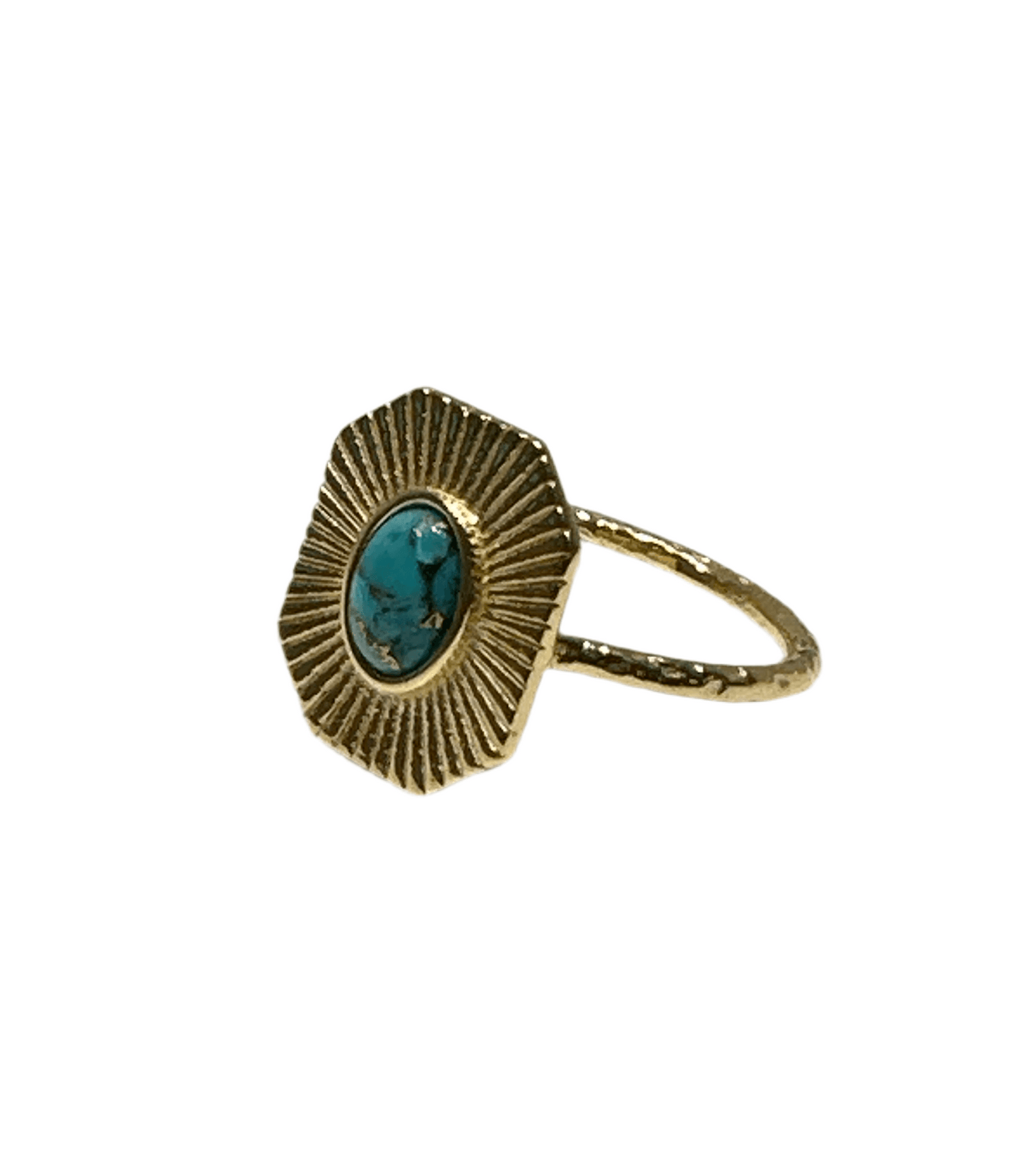 Turquoise & Gold Ring - SAUVAGE ZSA™