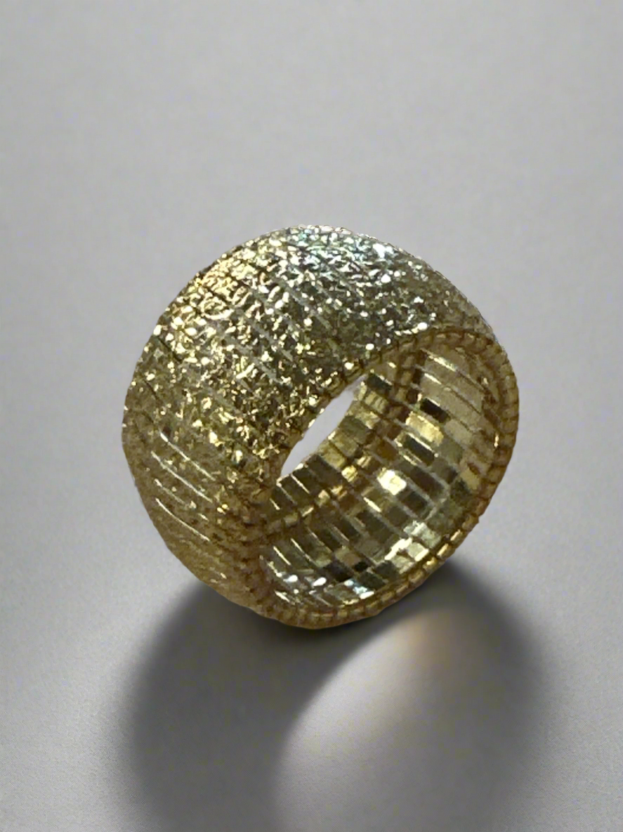 Golden Italian Brass Ring Size 8