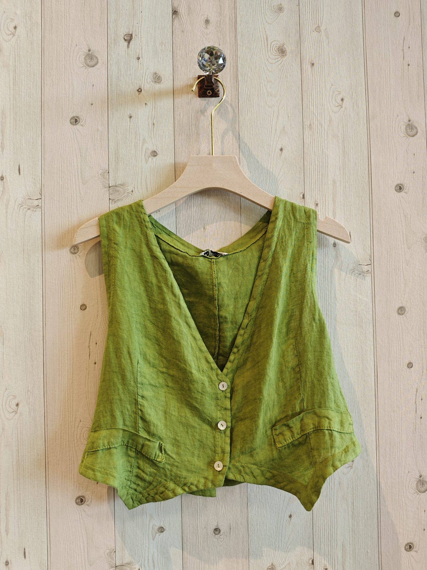 Comfortable Italian Linen Vest