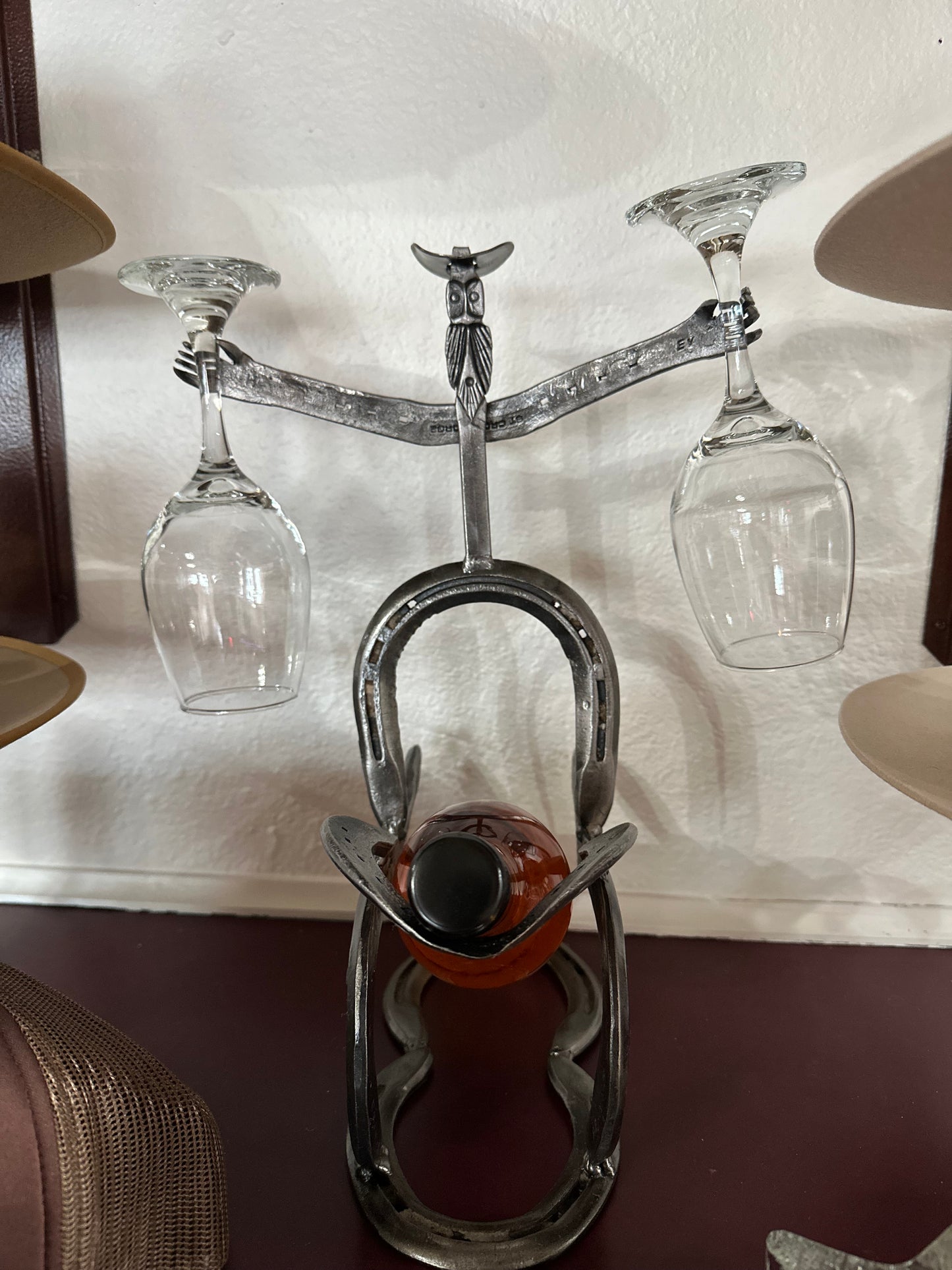 Horse Shoe Wine Rack