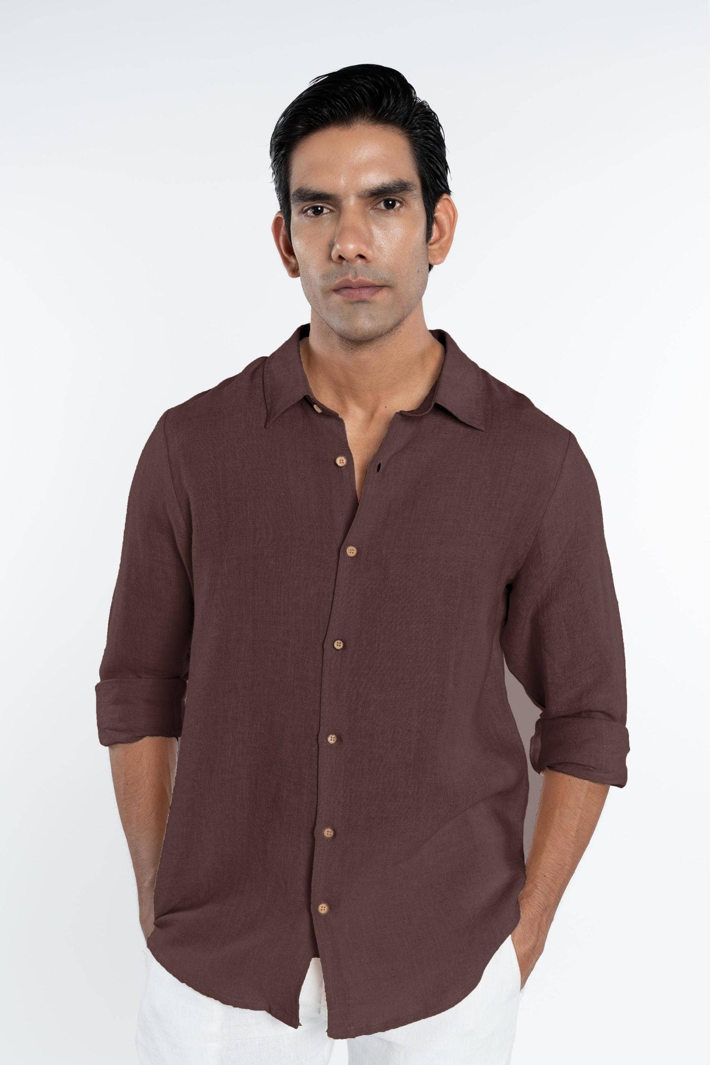 Linen Collared Shirt