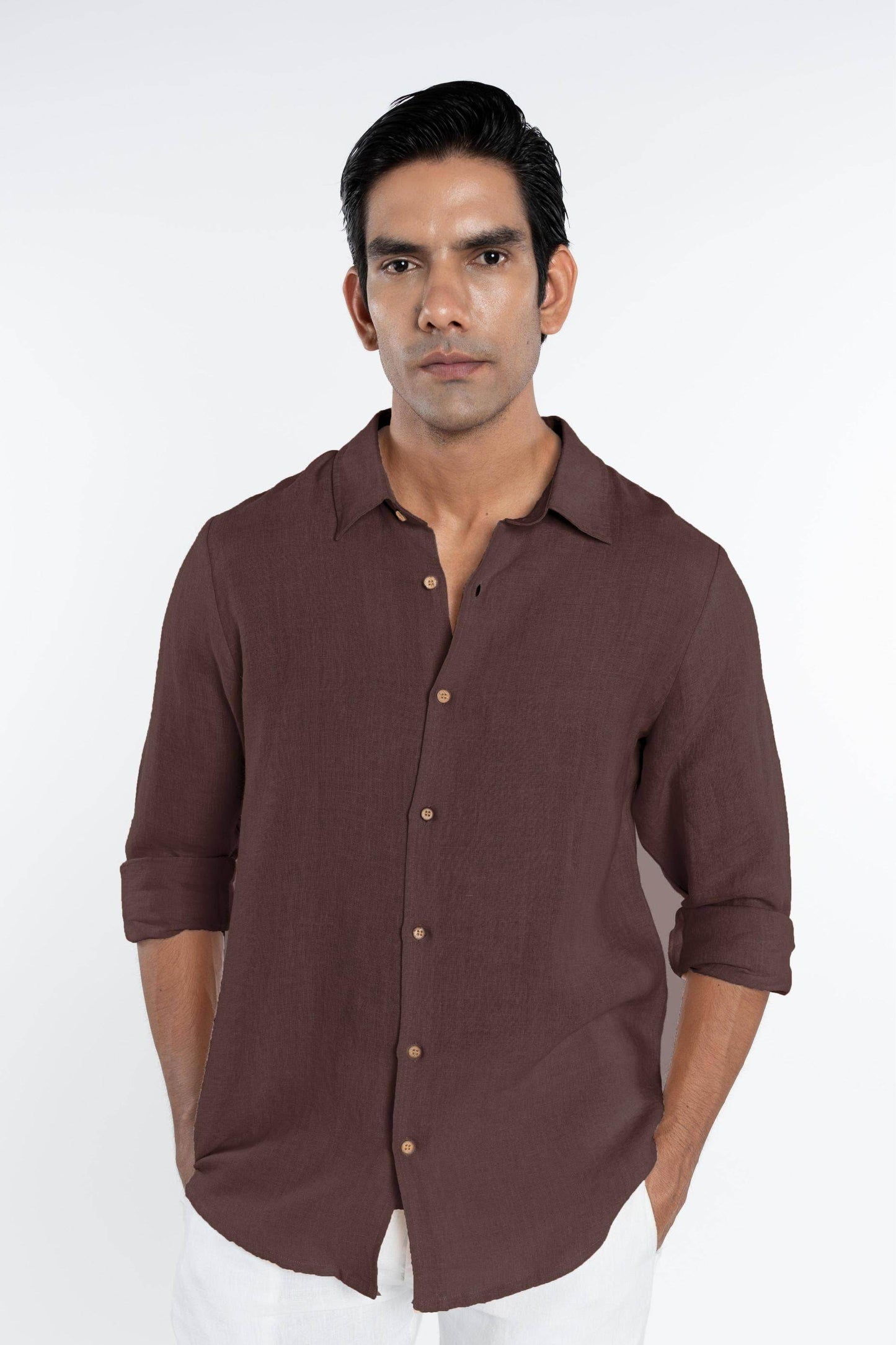 Linen Collared Shirt - SAUVAGE ZSA™