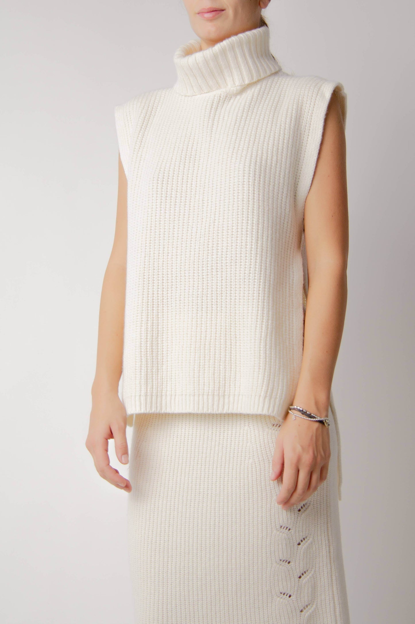 Cashmere Mix Turtleneck Tunic Sweater - SAUVAGE ZSA™