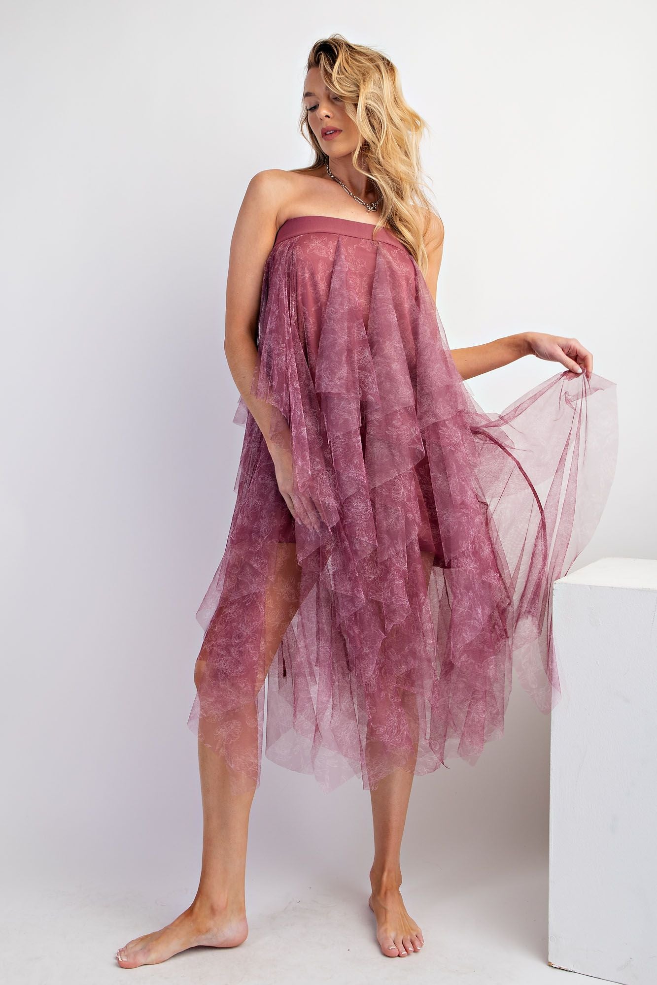Floral Tulle Ballerina Skirt