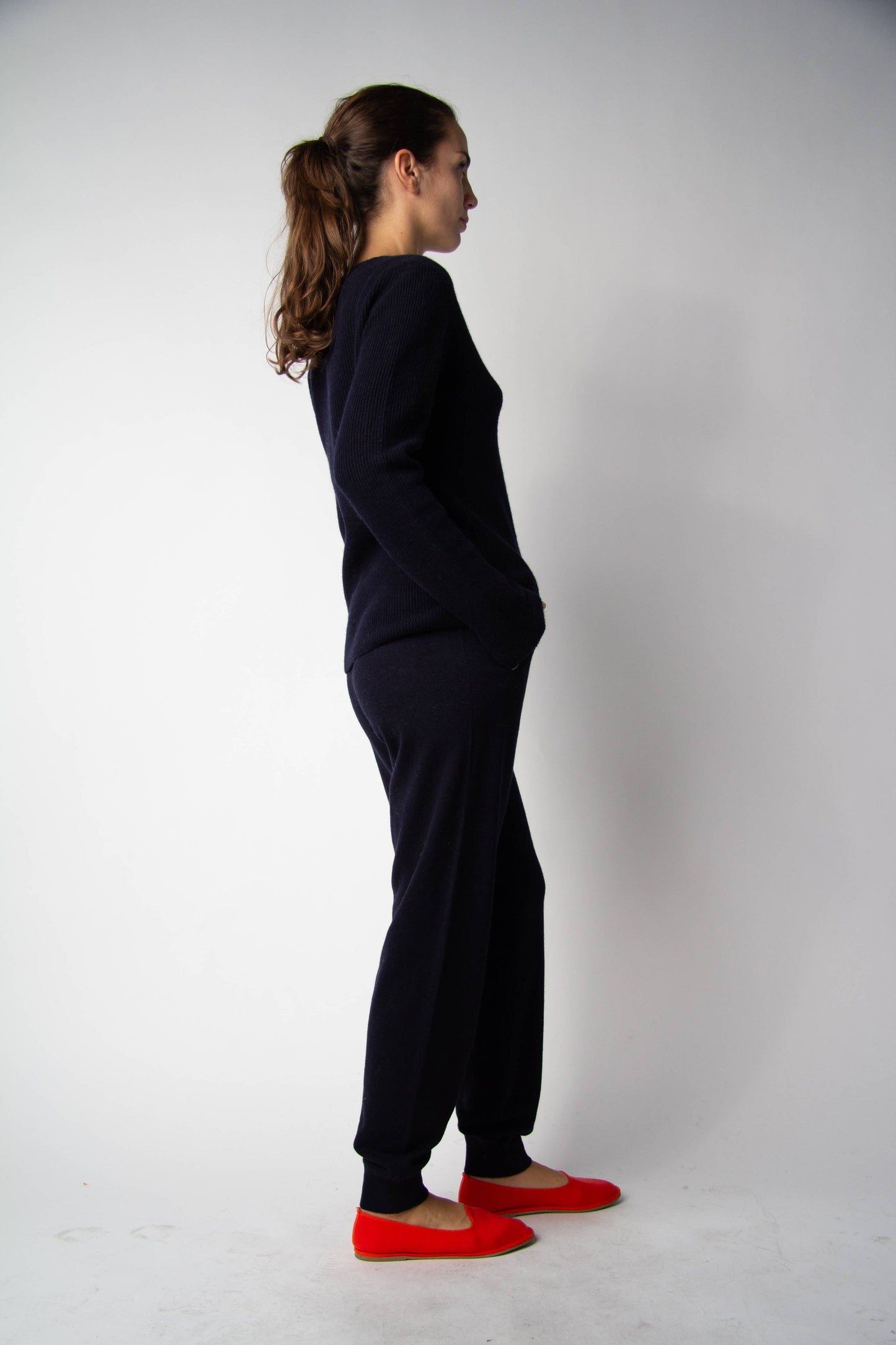 Cashmere Mix Yoga Pants (3D-Knit)