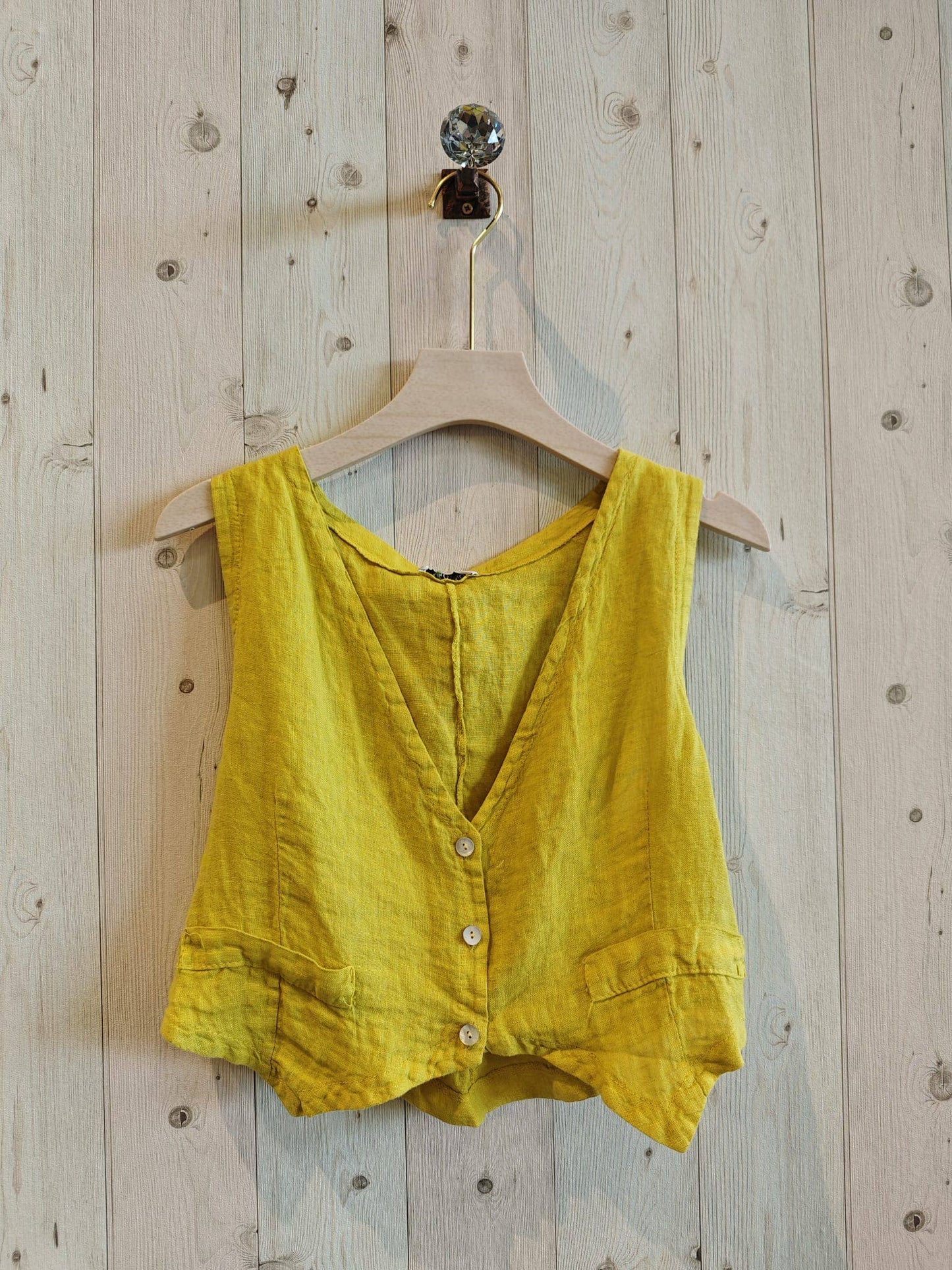 Comfortable Italian Linen Vest