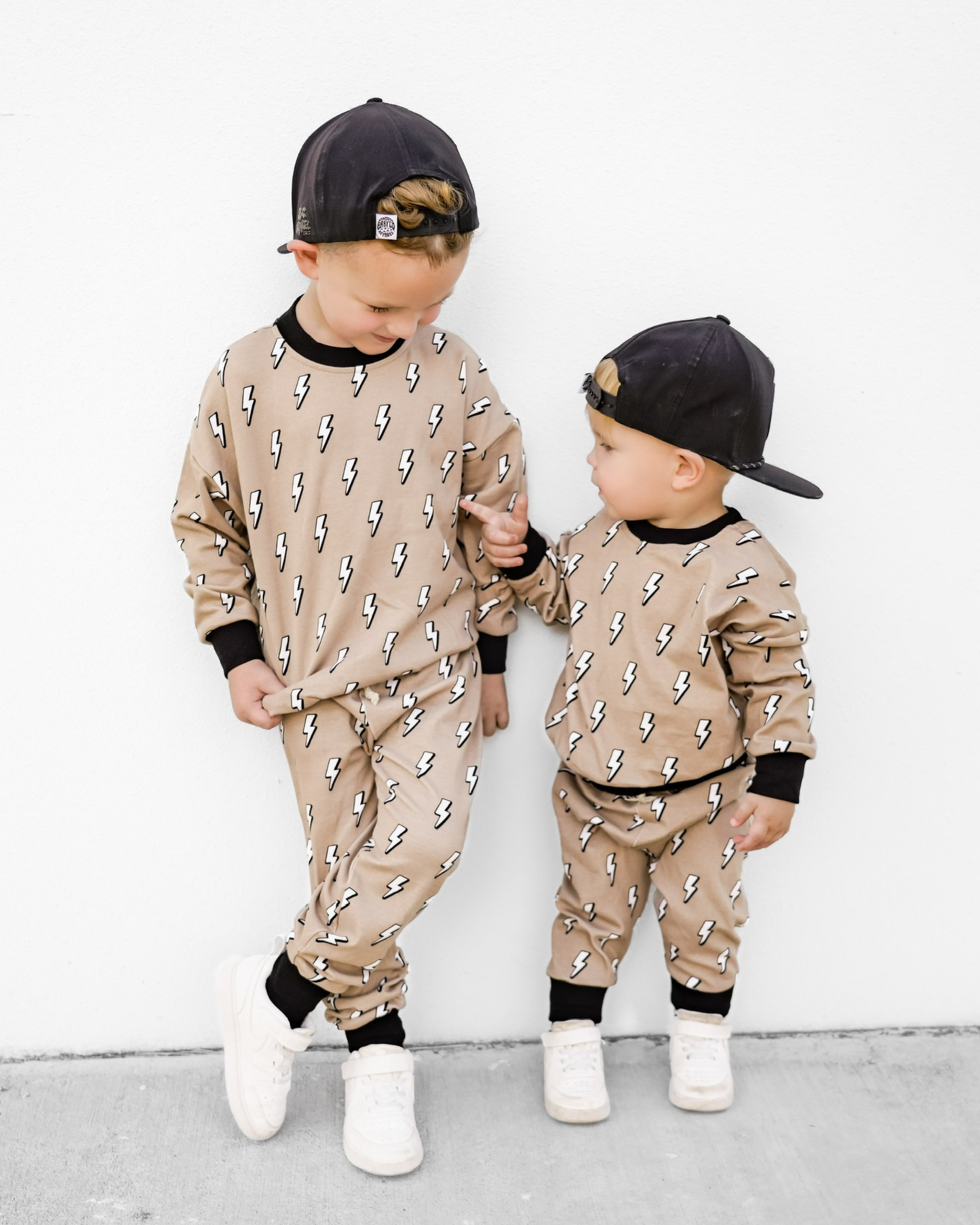 Kids Jogger Set with Lightning Bolts