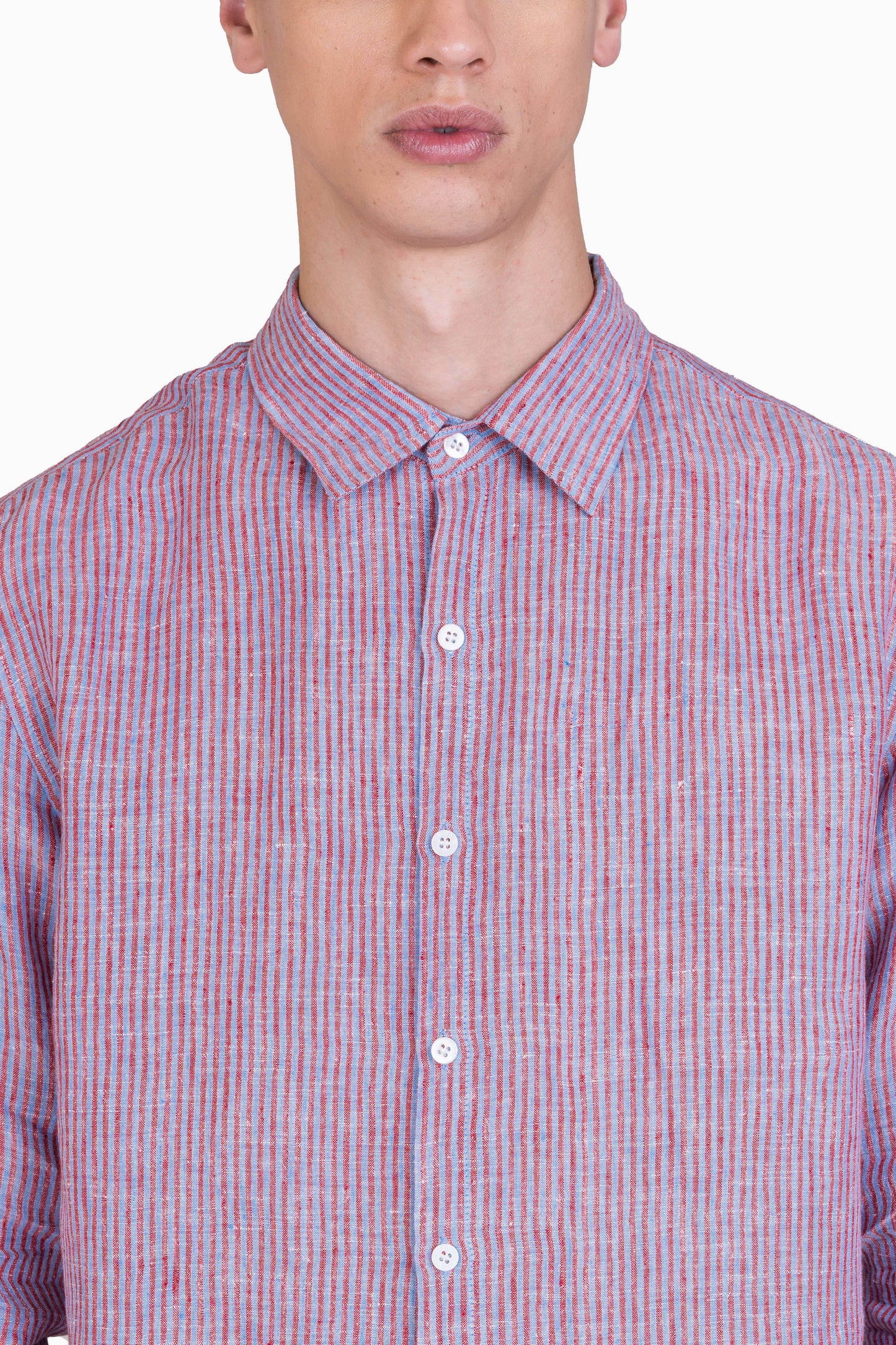 Striped Linen Shirt - SAUVAGE ZSA™