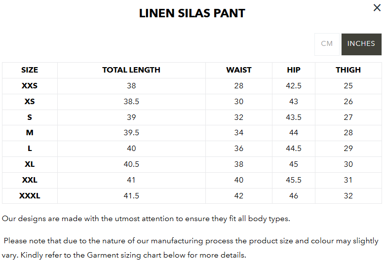 European Linen Pant