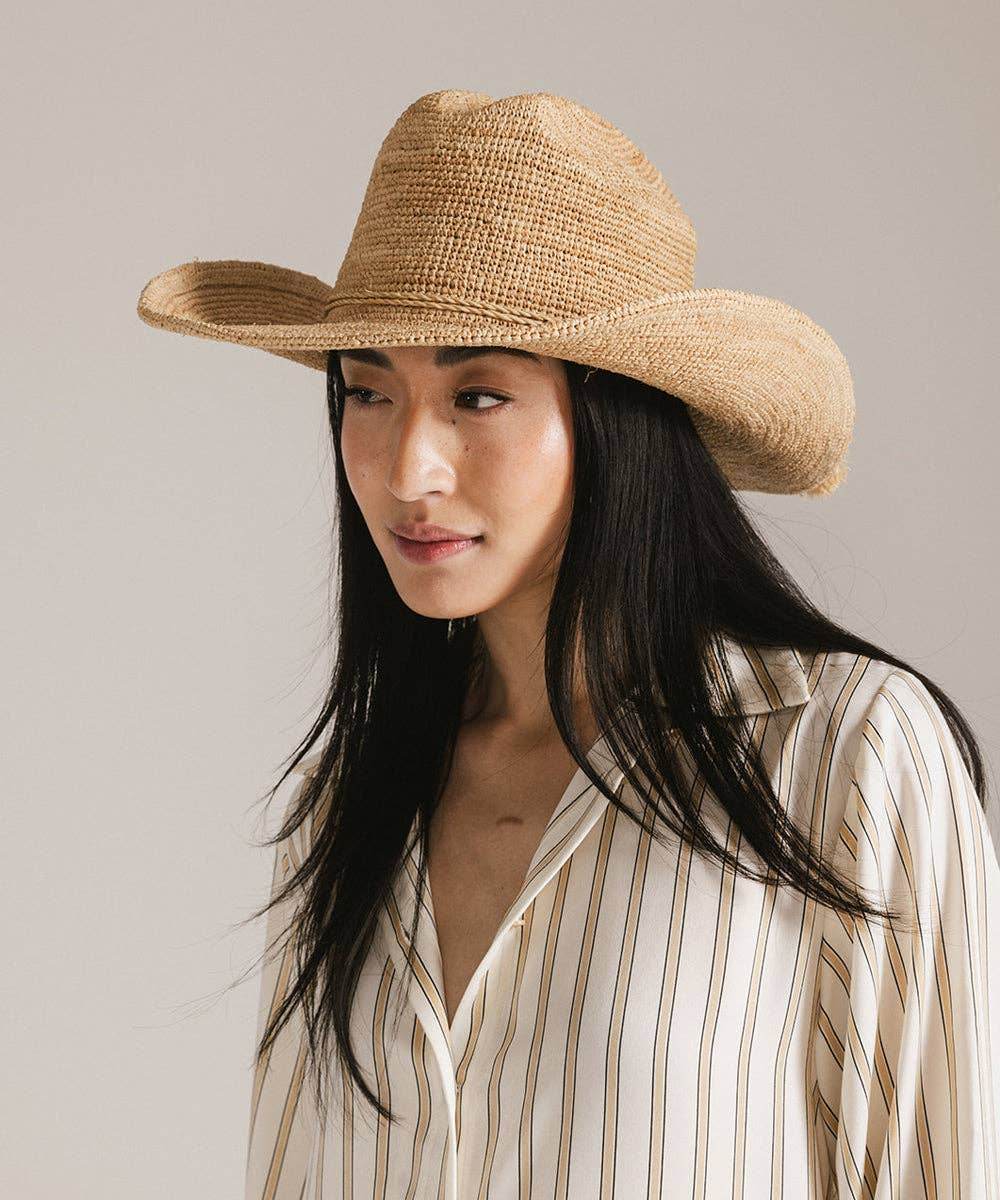 Packable Straw Cowboy Hat - SAUVAGE ZSA™