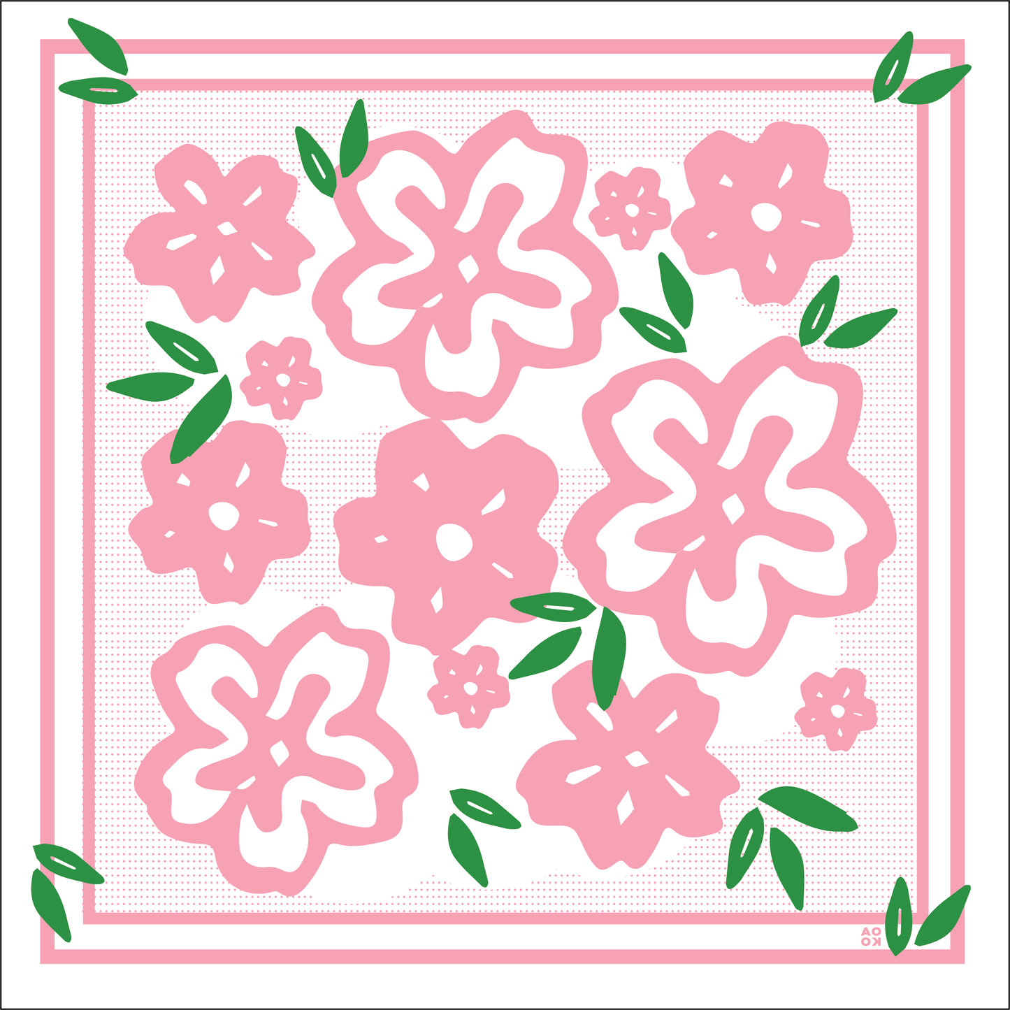 100% Cotton Bandana - Cherry Blossoms - SAUVAGE ZSA™