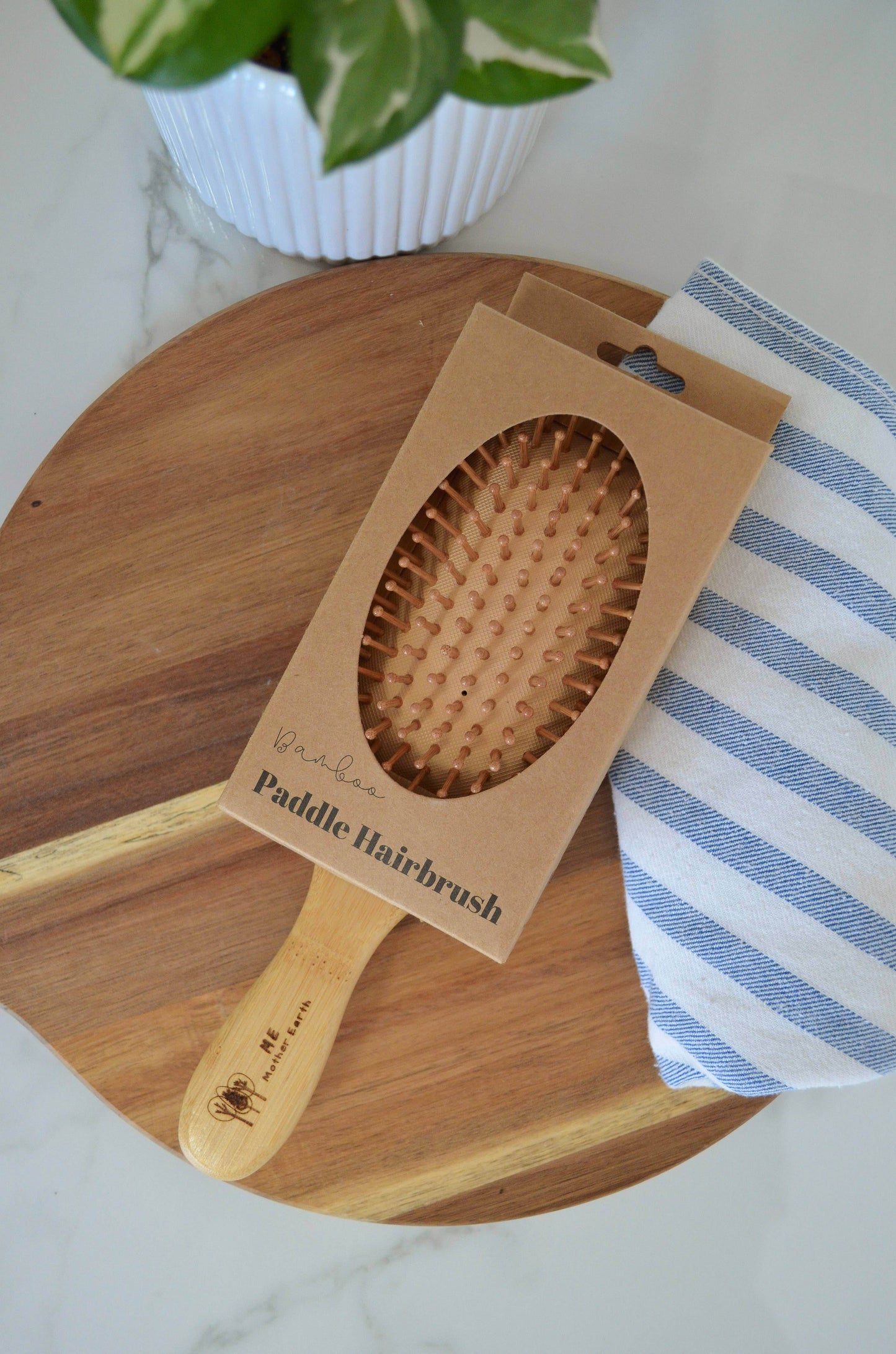 Bamboo Paddle Hairbrush - SAUVAGE ZSA™