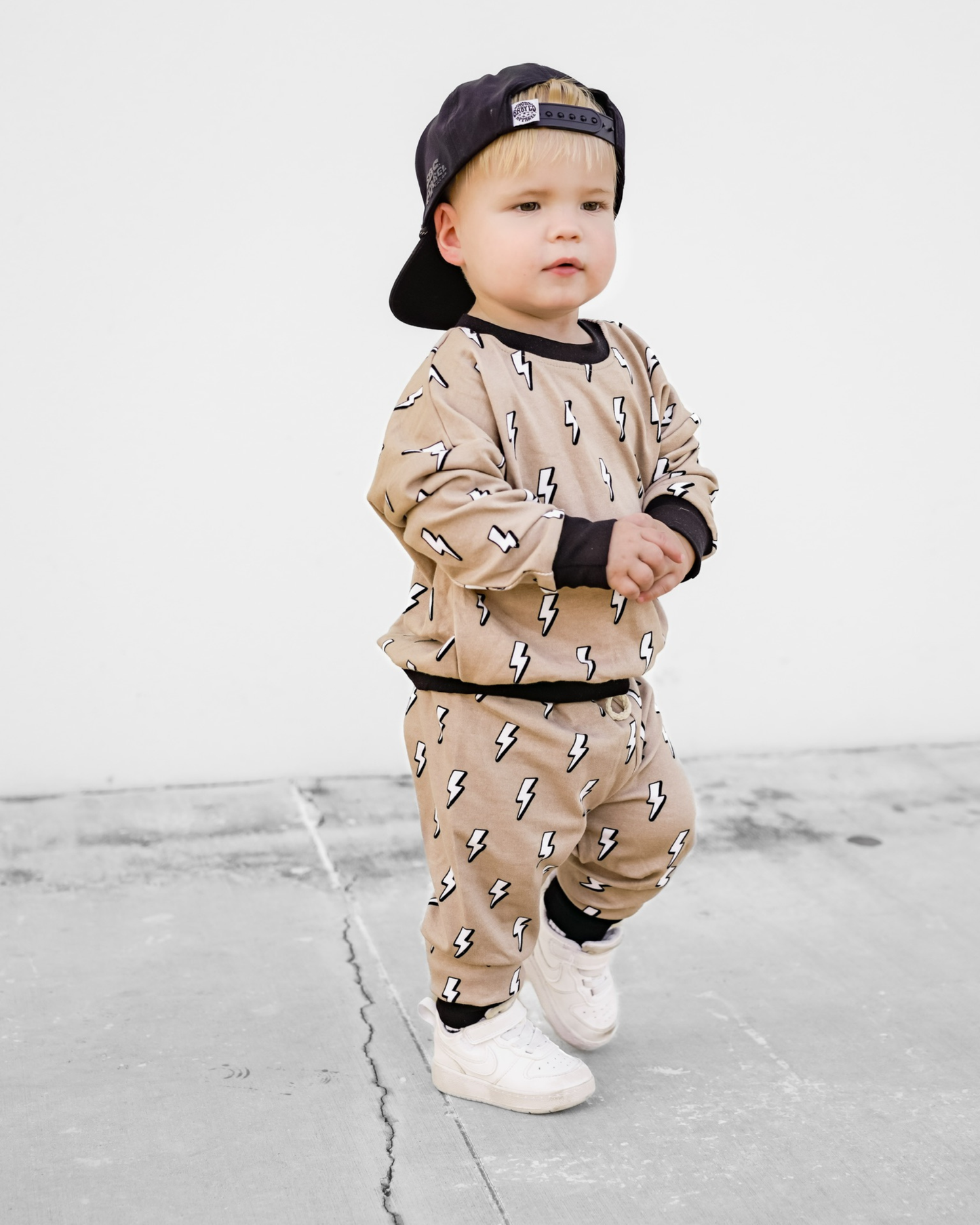 Kids Jogger Set with Lightning Bolts