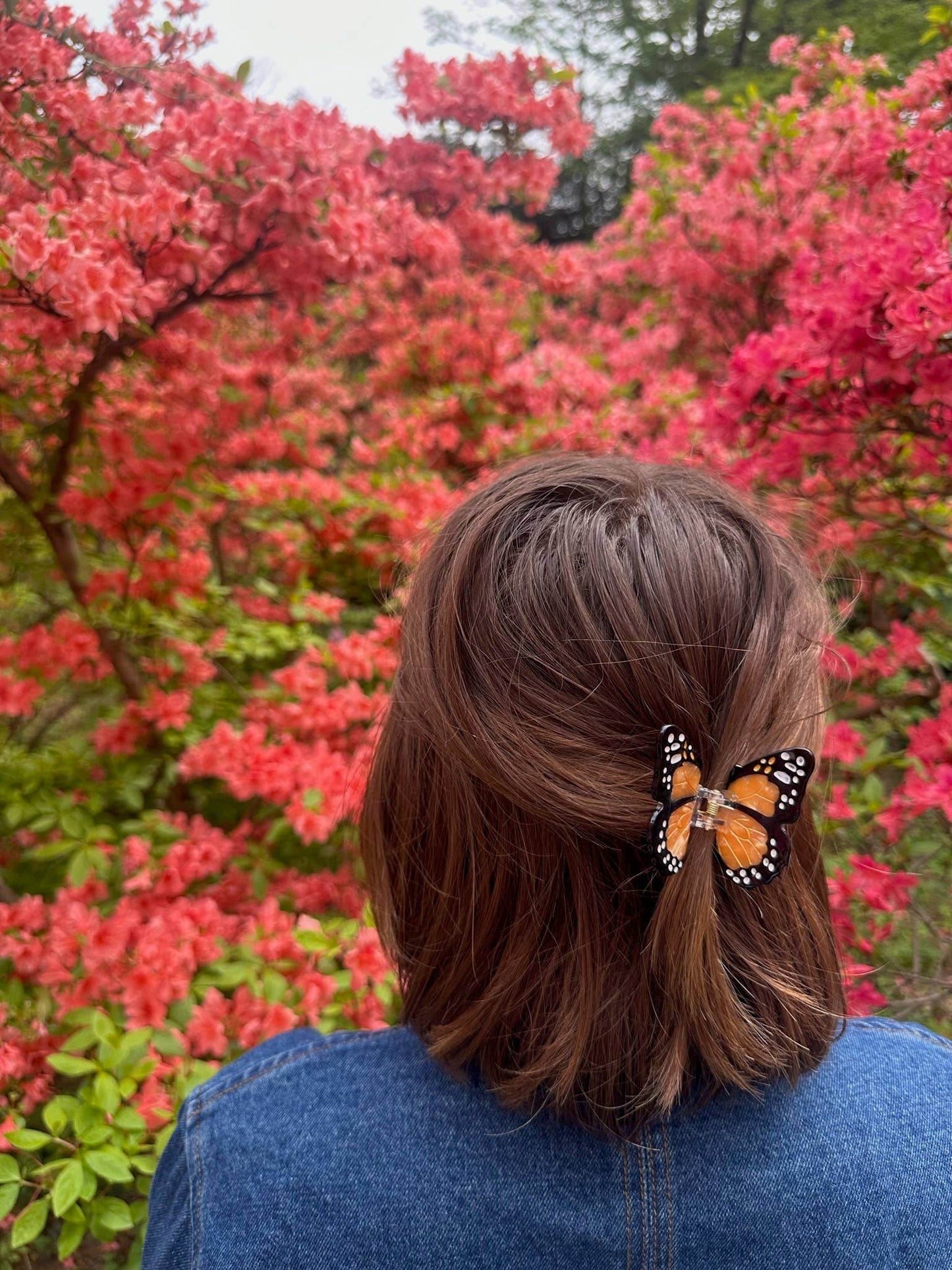 Hand-painted Mini Monarch Claw Hair Clip | Eco-Friendly - SAUVAGE ZSA™