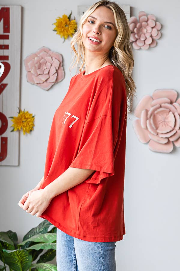 777 Lucky! Oversized Graphic Tee