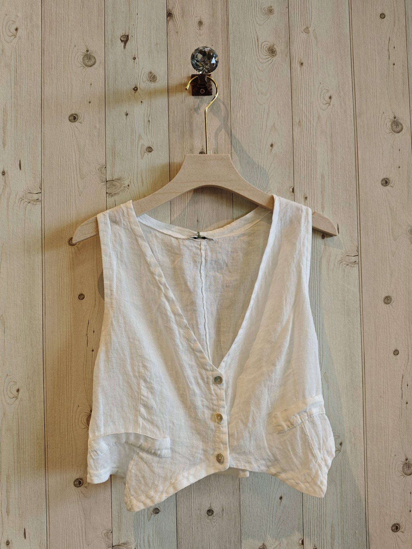 Comfortable Italian Linen Vest